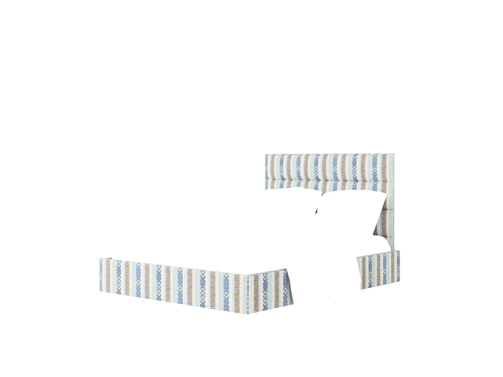 Meliano Bodhi Indigo Bed Queen Room Texture