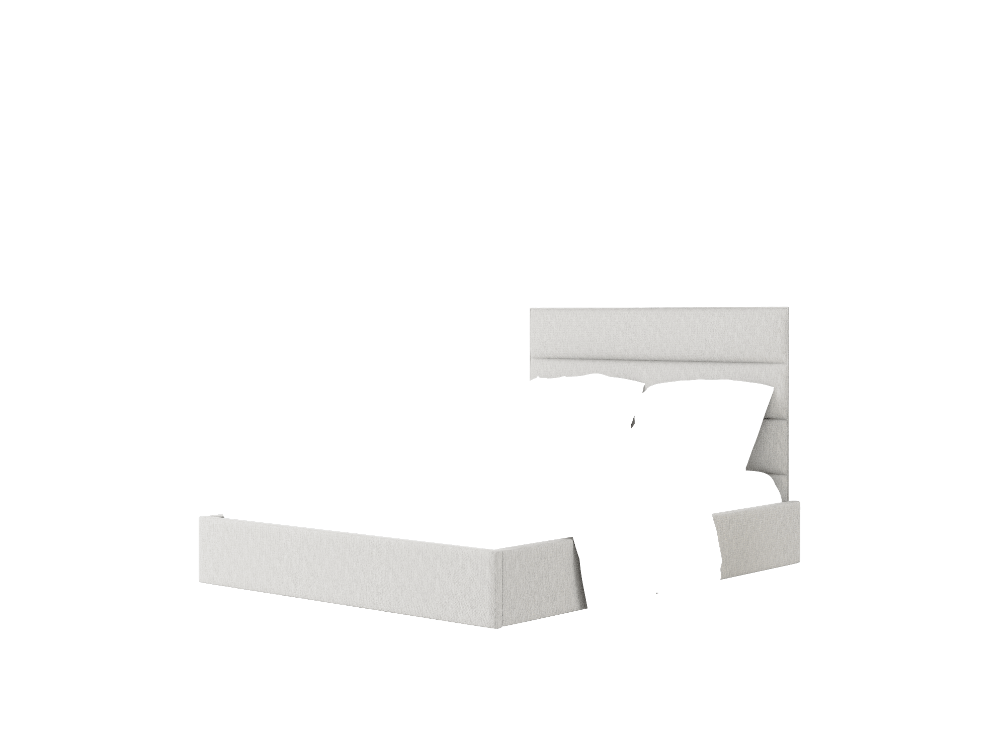 Meliano Bungalow Graphite Bed Queen Room Texture