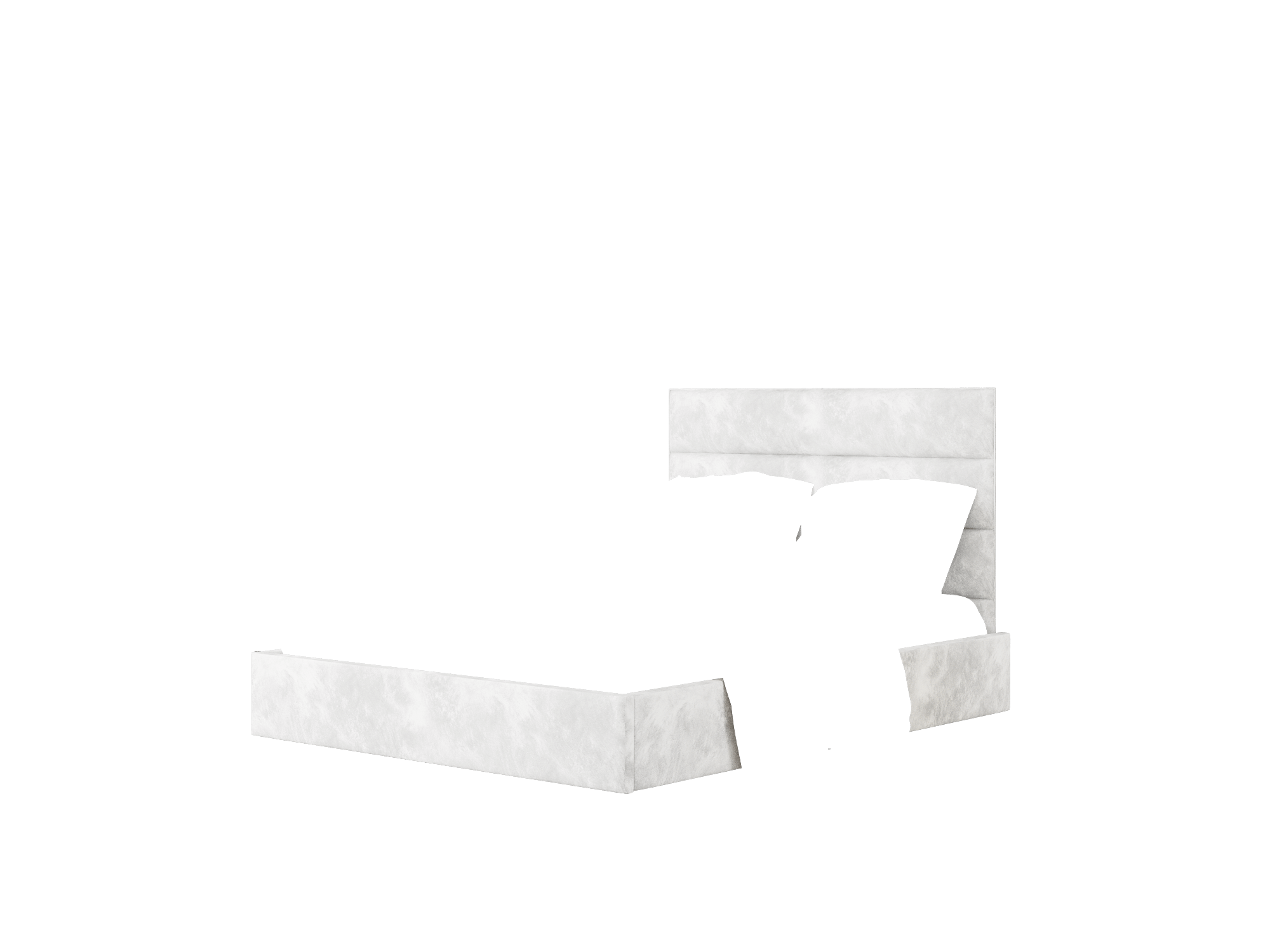 Meliano Loft Snowfall Bed Queen Room Texture