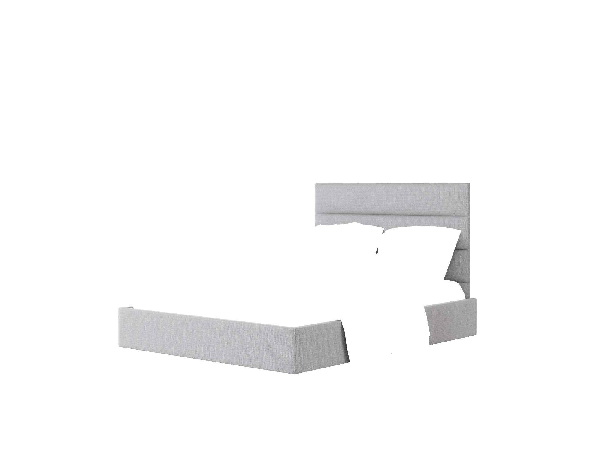 Meliano Parker Ash Bed Queen Room Texture