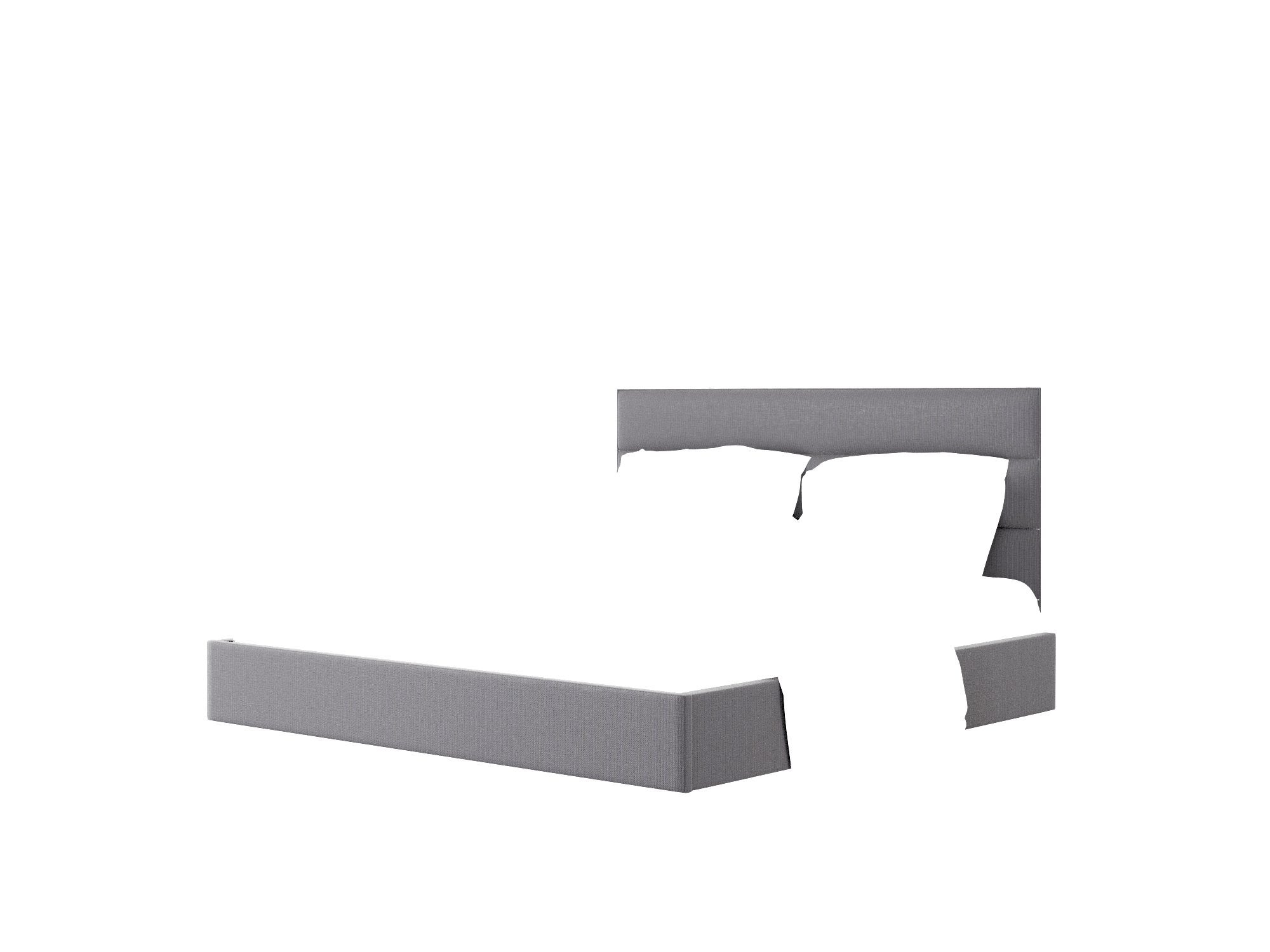 Meliano Parker Charcoal Bed King Room Texture