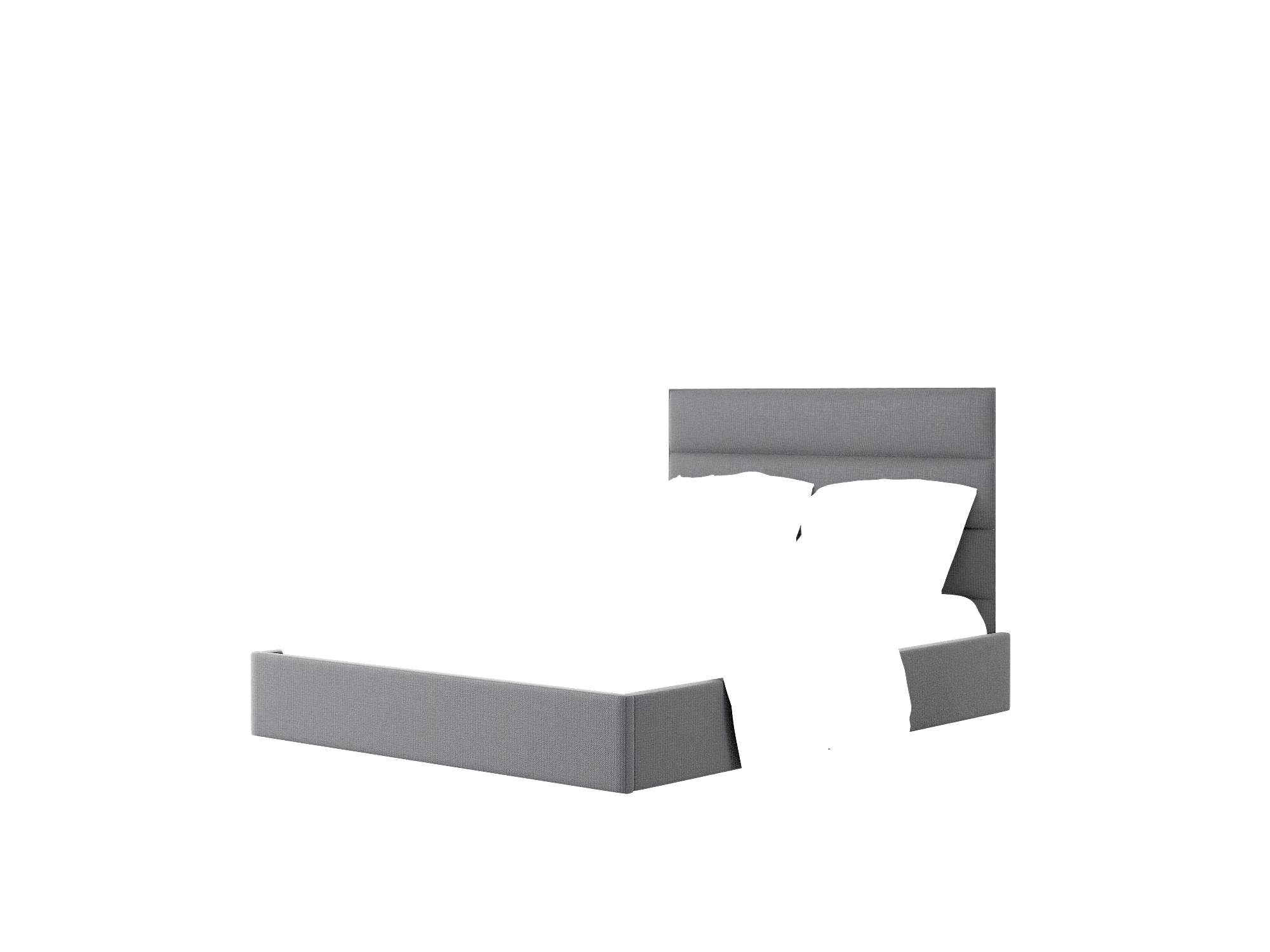 Meliano Parker Charcoal Bed Queen Room Texture