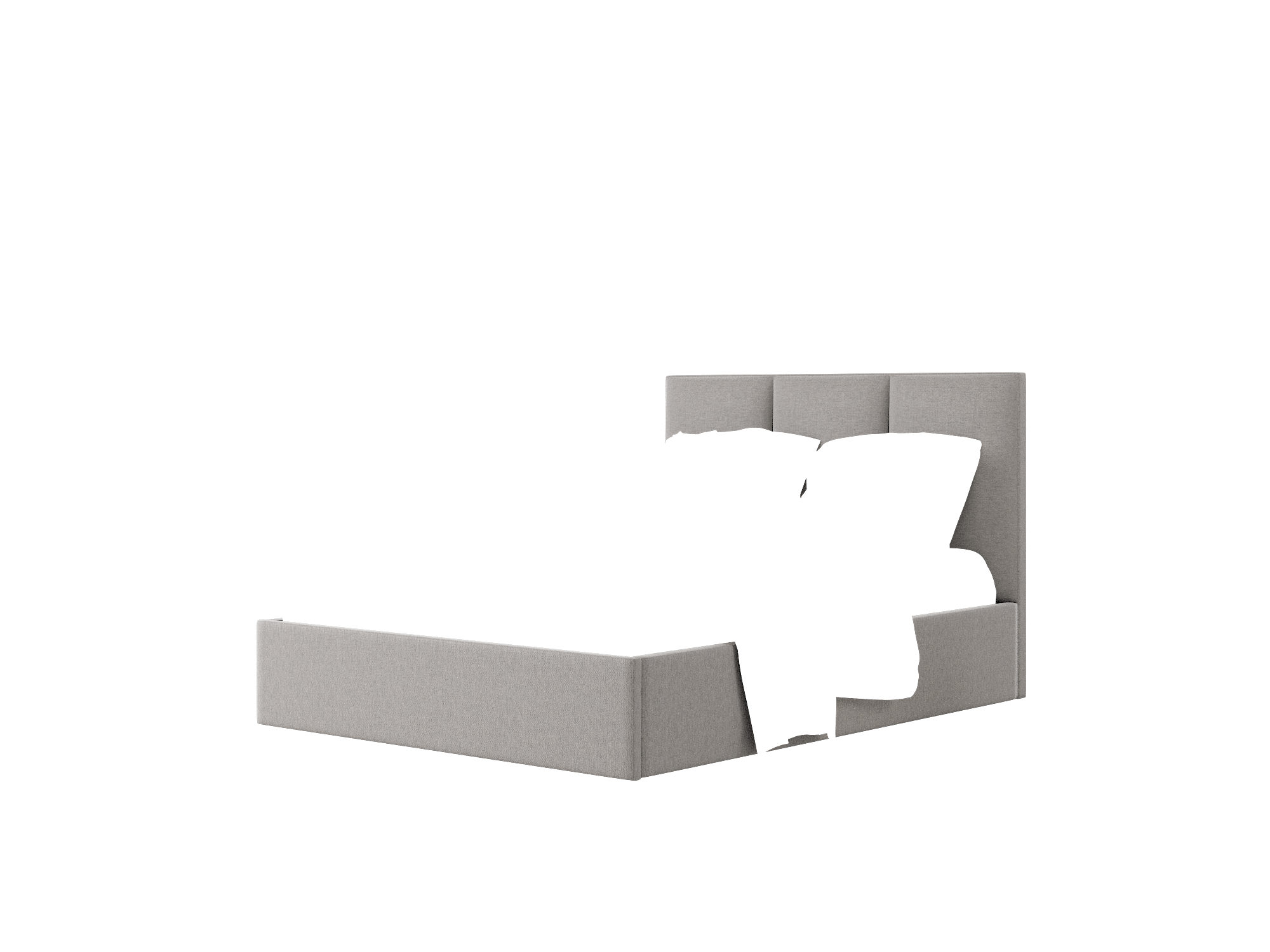 Mia Cosmo Charcoal Bed Queen Room Texture