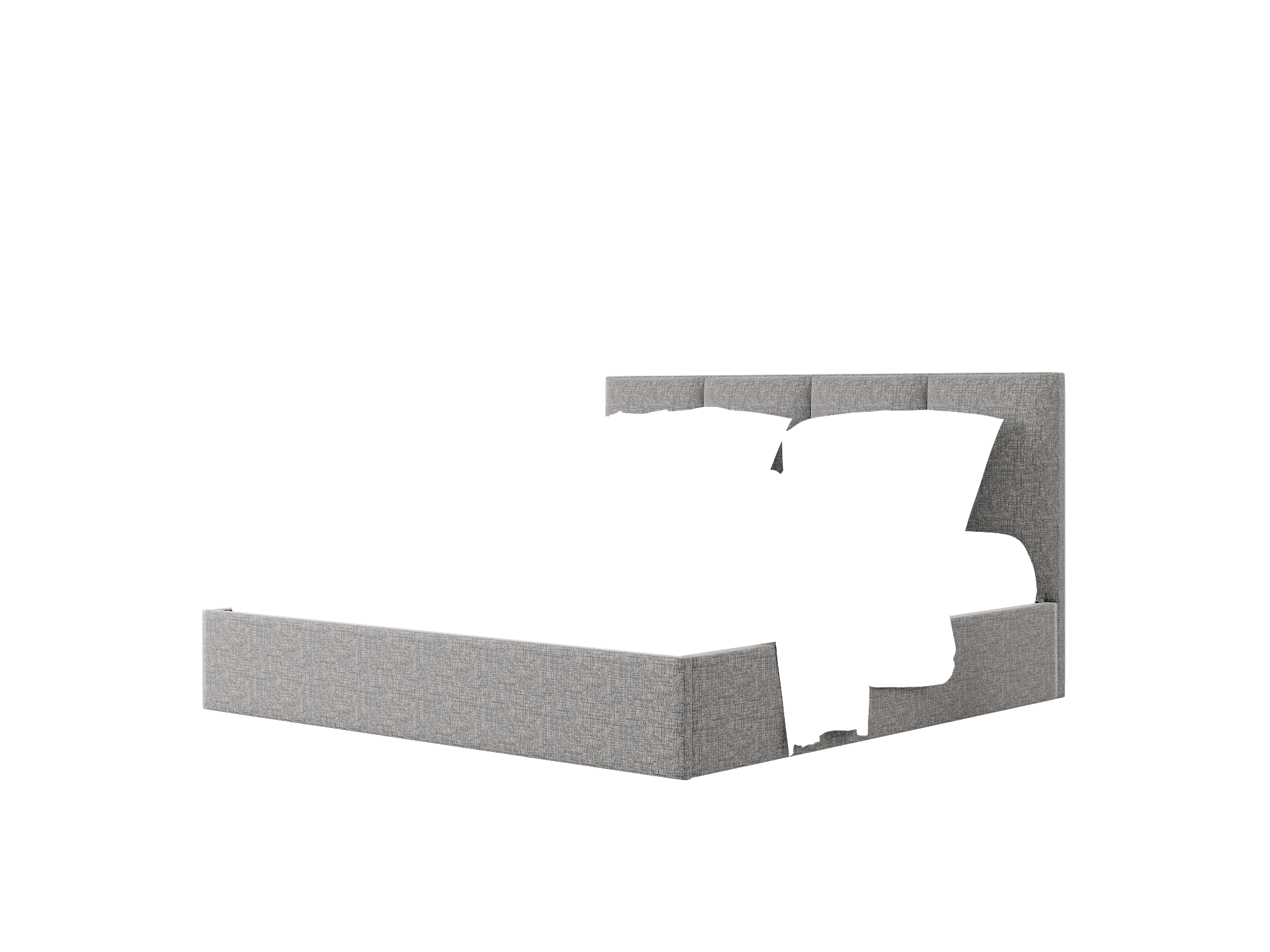 Mia Insight Charcoal Bed King Room Texture