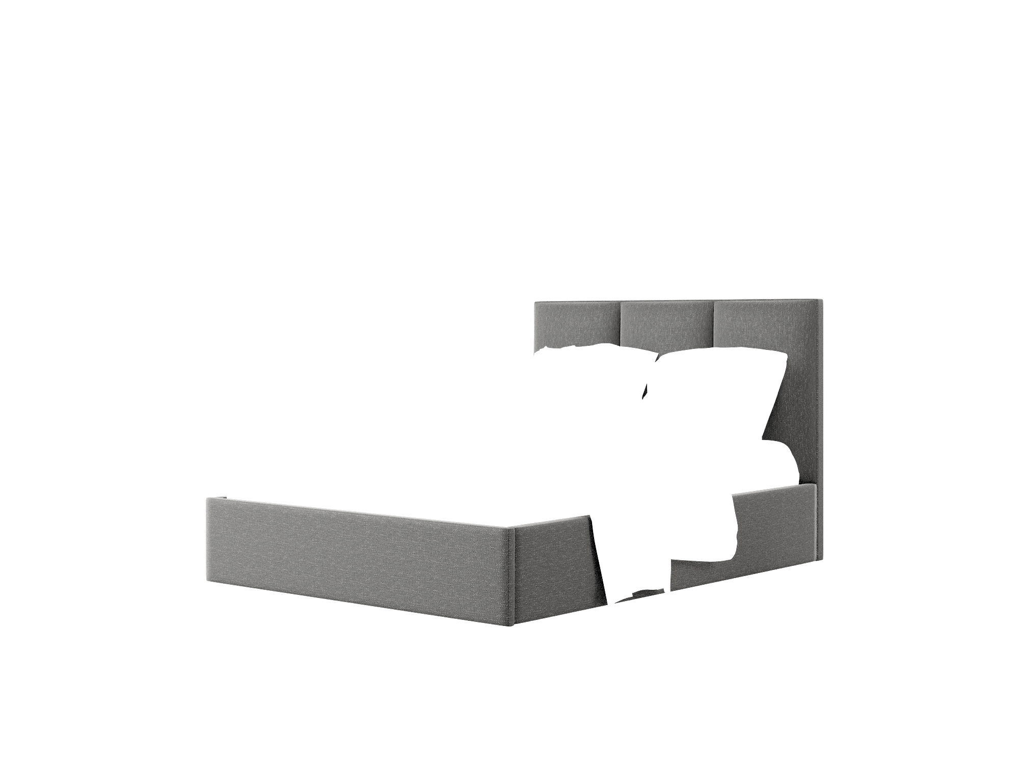 Mia Phoenix Charcoal Bed Queen Room Texture