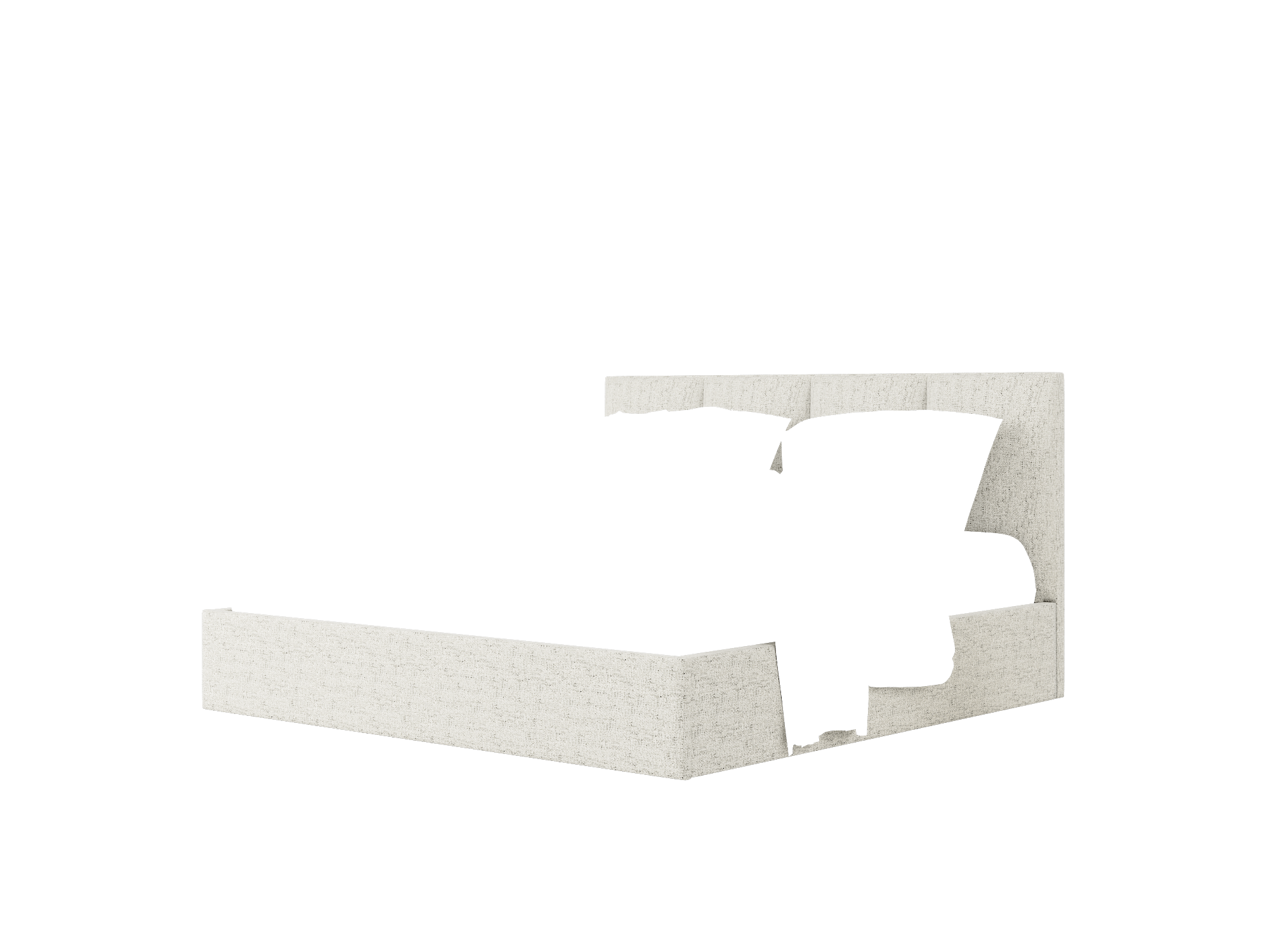 Mia Prime Gravel Bed King Room Texture