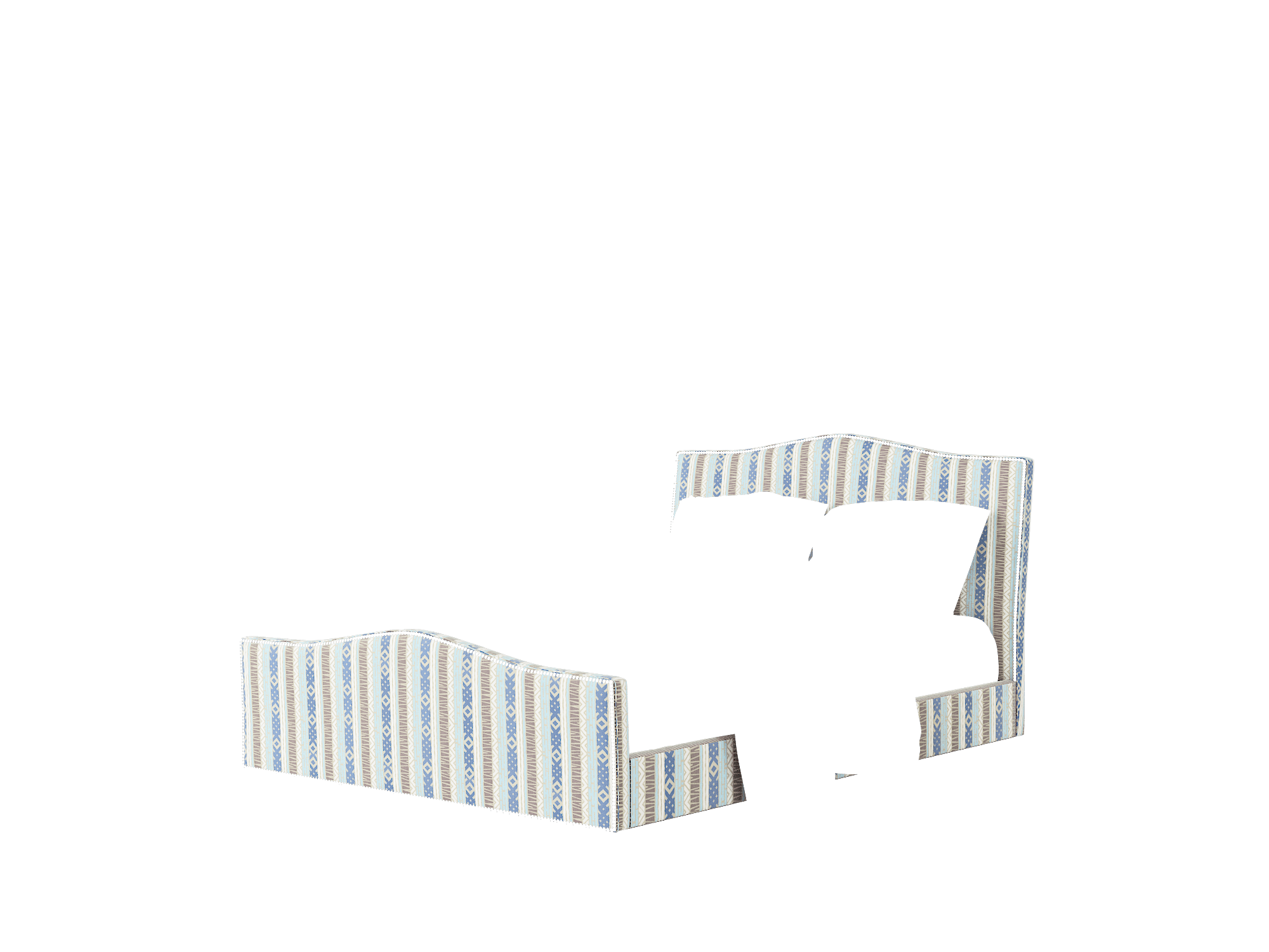 Prato Bodhi Indigo Bed Queen Room Texture