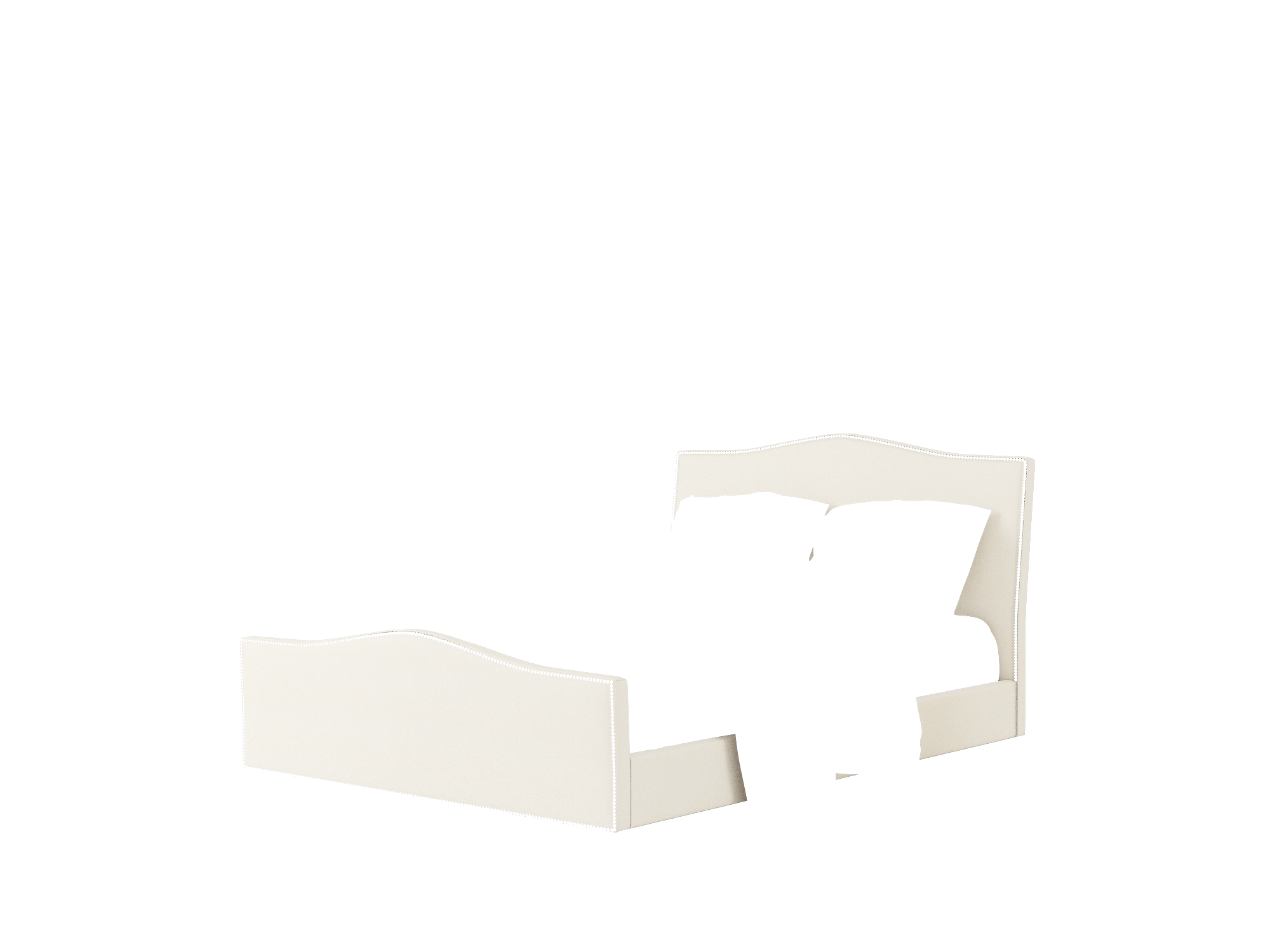 Prato Bungalow Ivory Bed Queen Room Texture