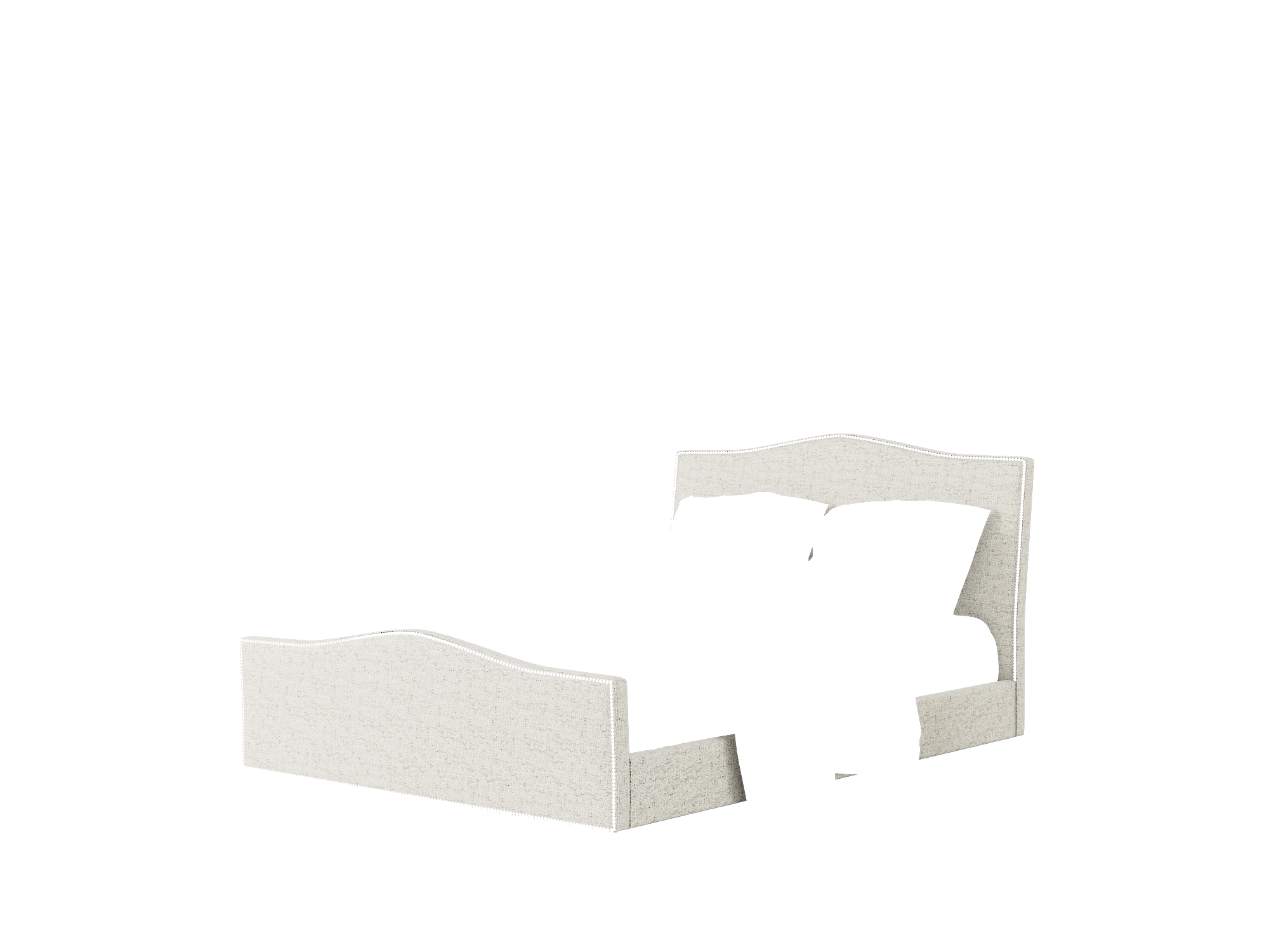 Prato Derby Silver Bed Queen Room Texture