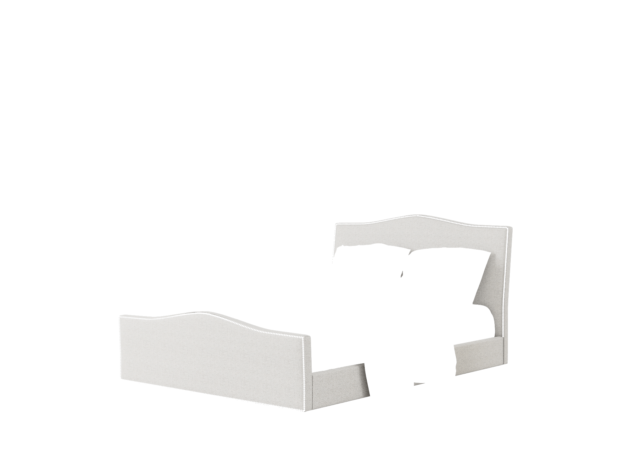 Prato Malibu Dove Bed Queen Room Texture