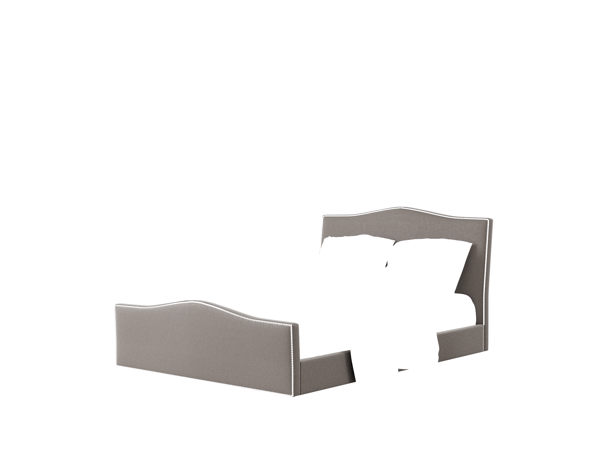 Prato Naples Graphite Bed Queen Room Texture