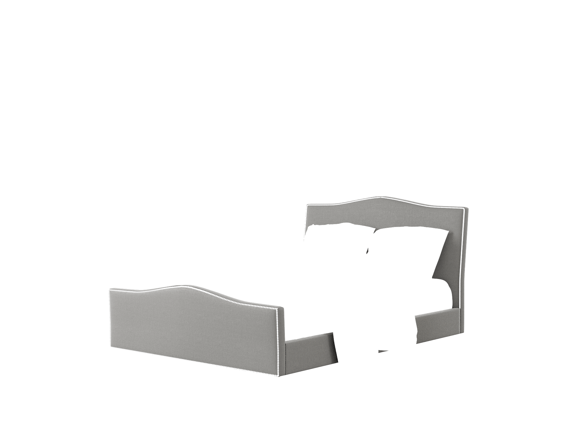 Prato Rocket Charcoal Bed Queen Room Texture