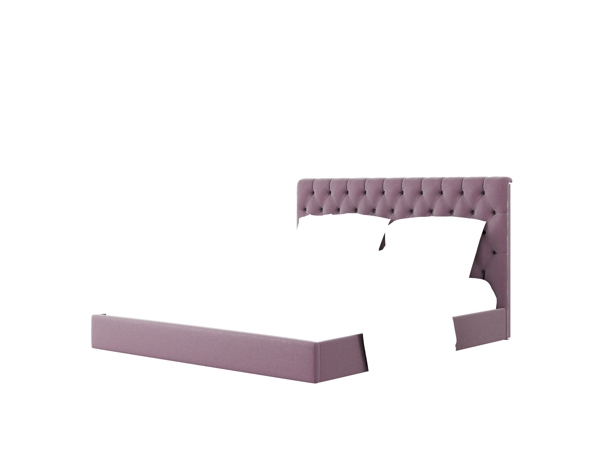 Remy Bella Aubergine Bed King Room Texture