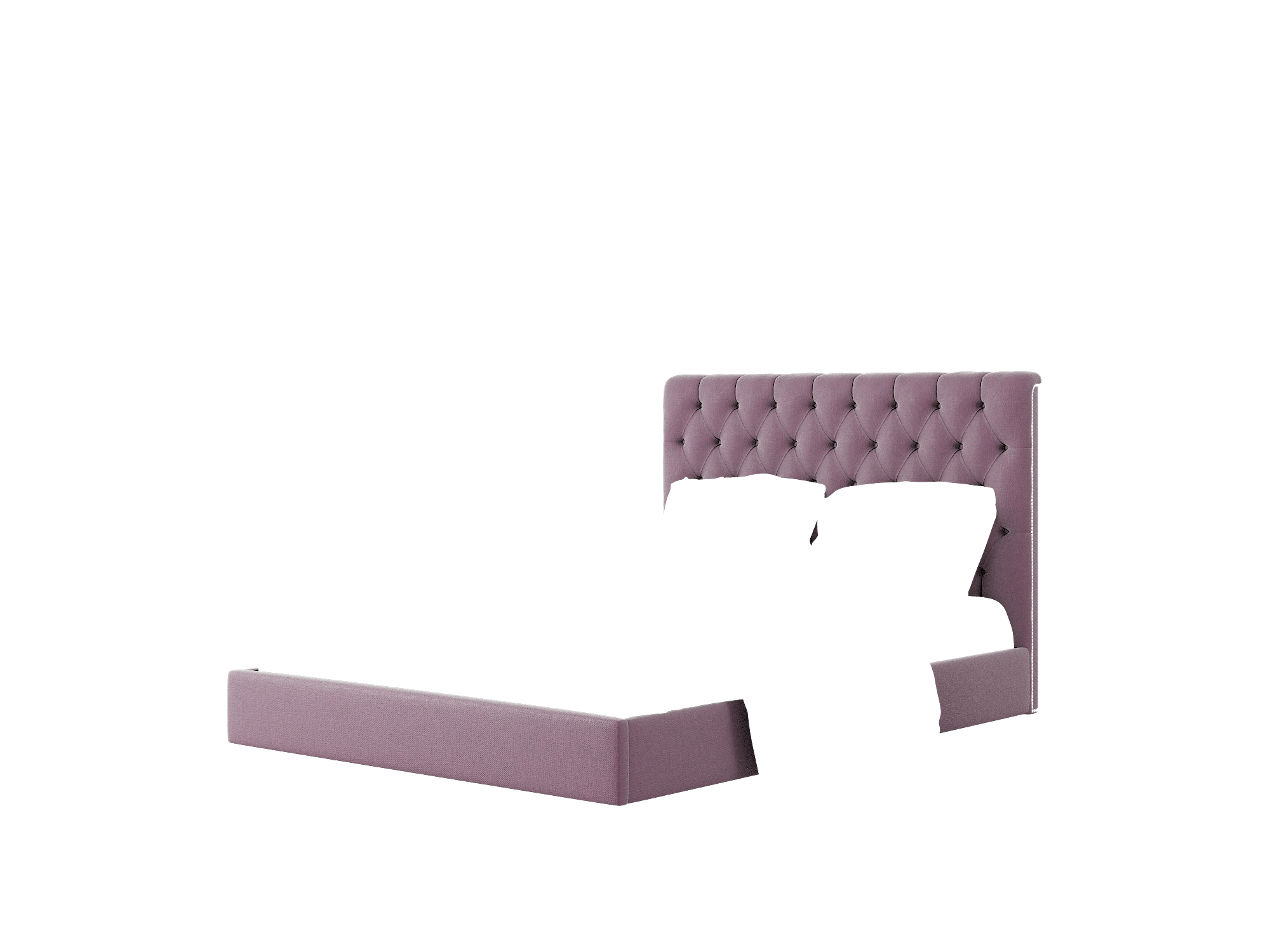 Remy Bella Aubergine Bed Queen Room Texture