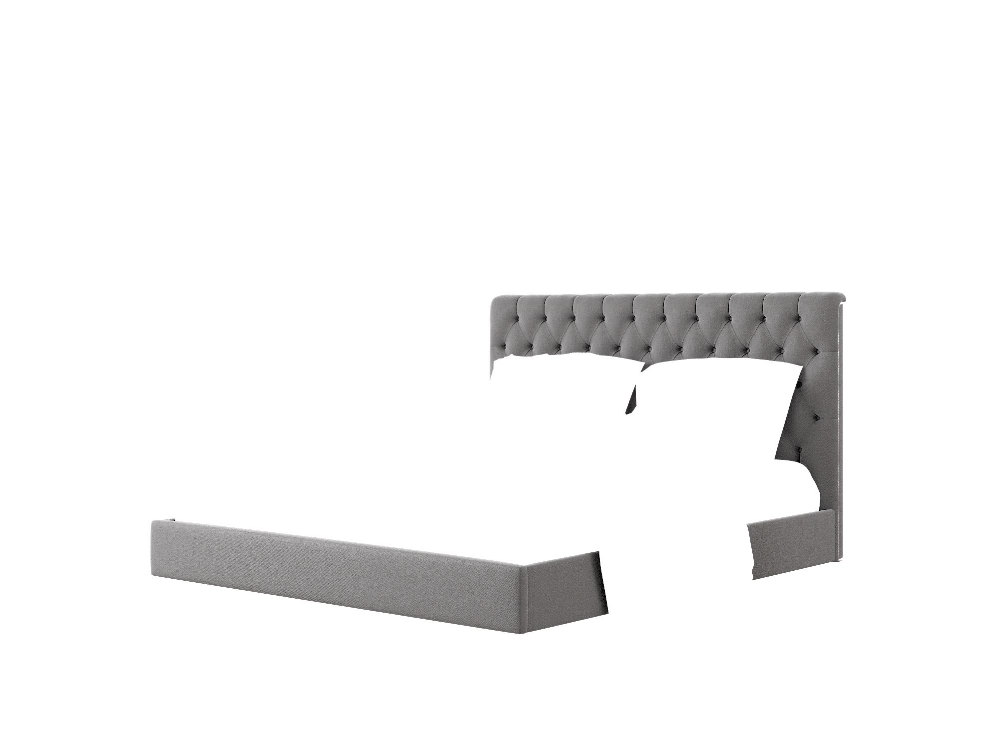 Remy Catalina Charcoal Bed King Room Texture