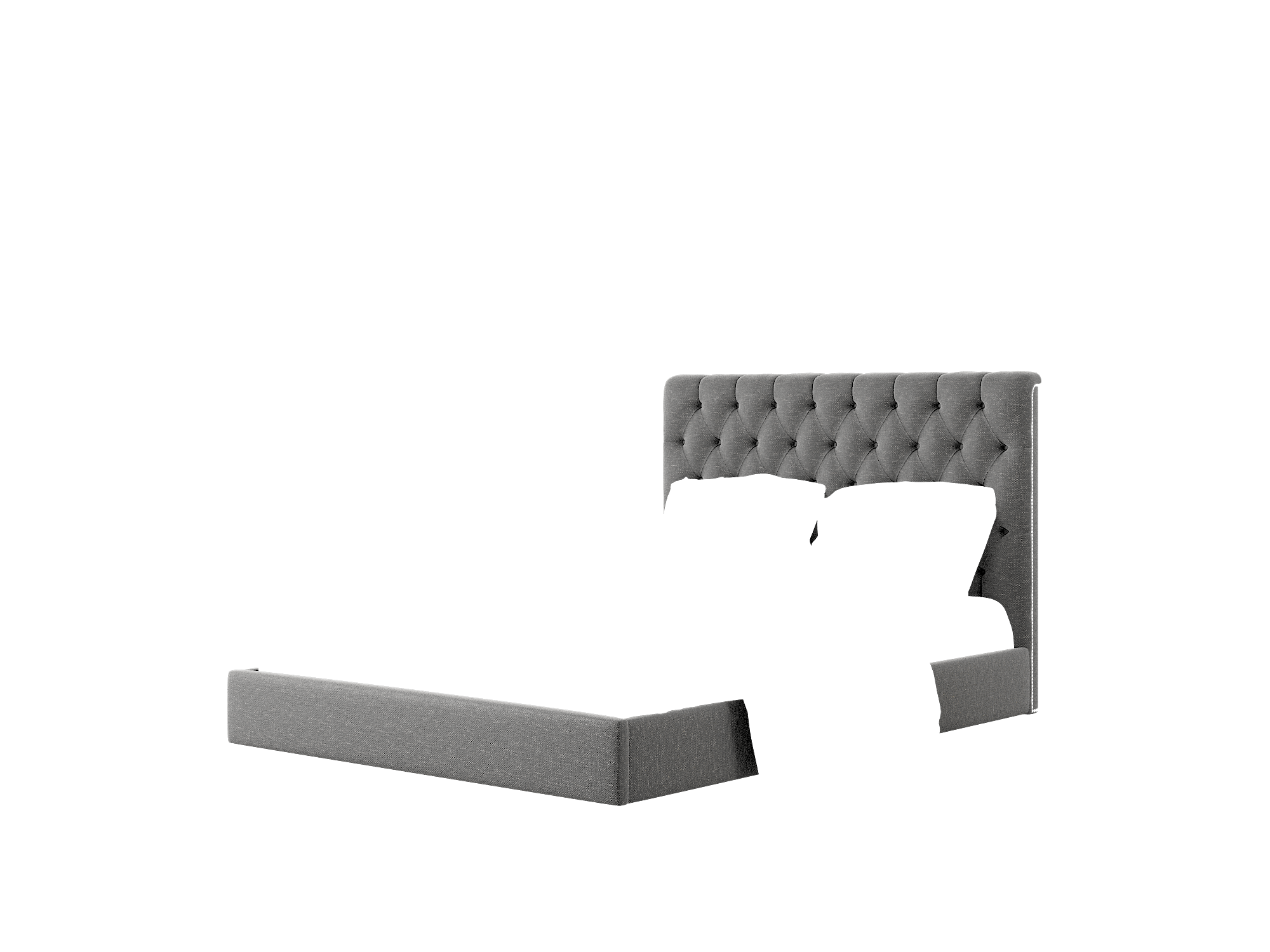 Remy Chance Denim Bed Queen Room Texture