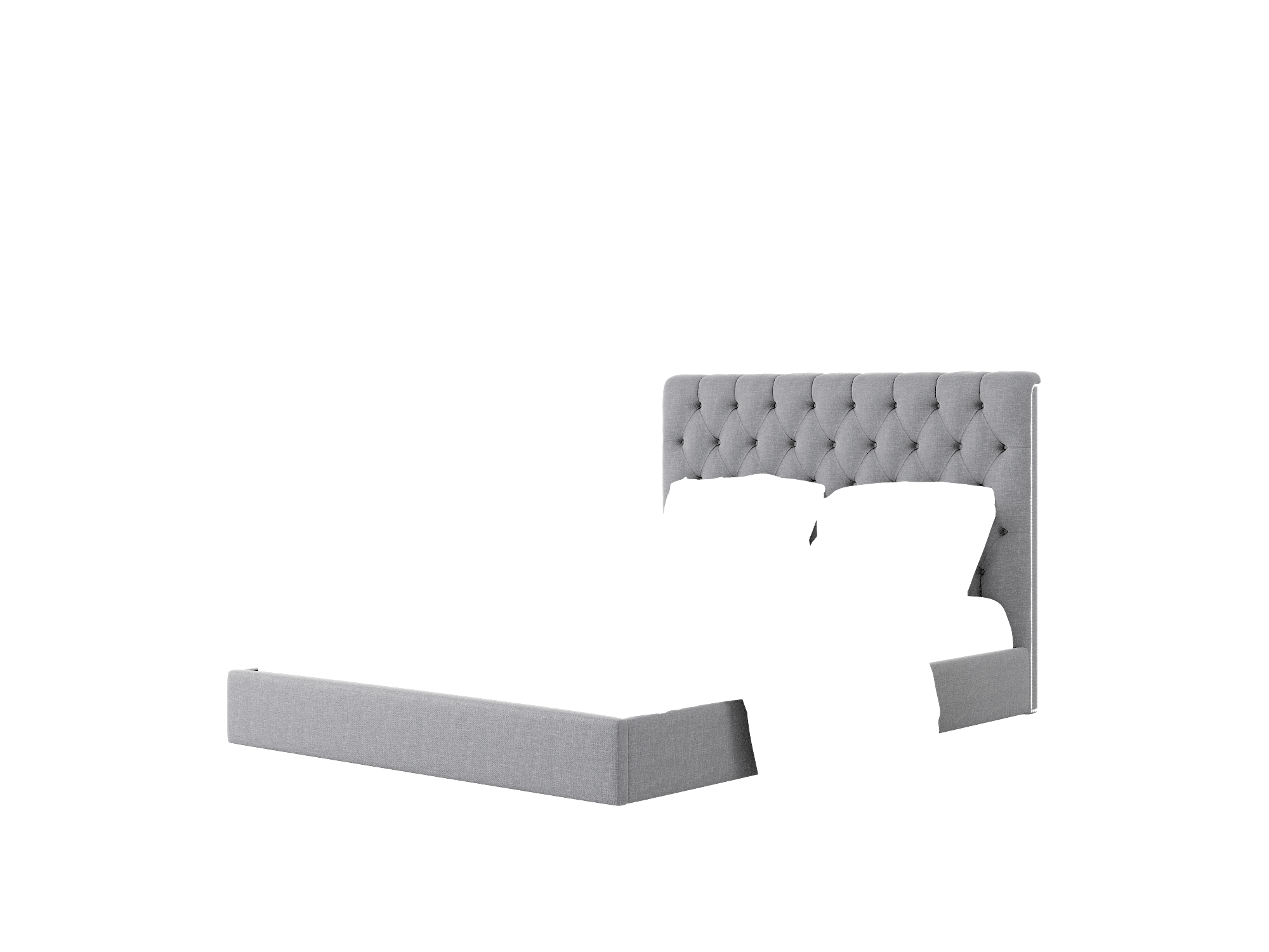 Remy Notion Graphite Bed Queen Room Texture