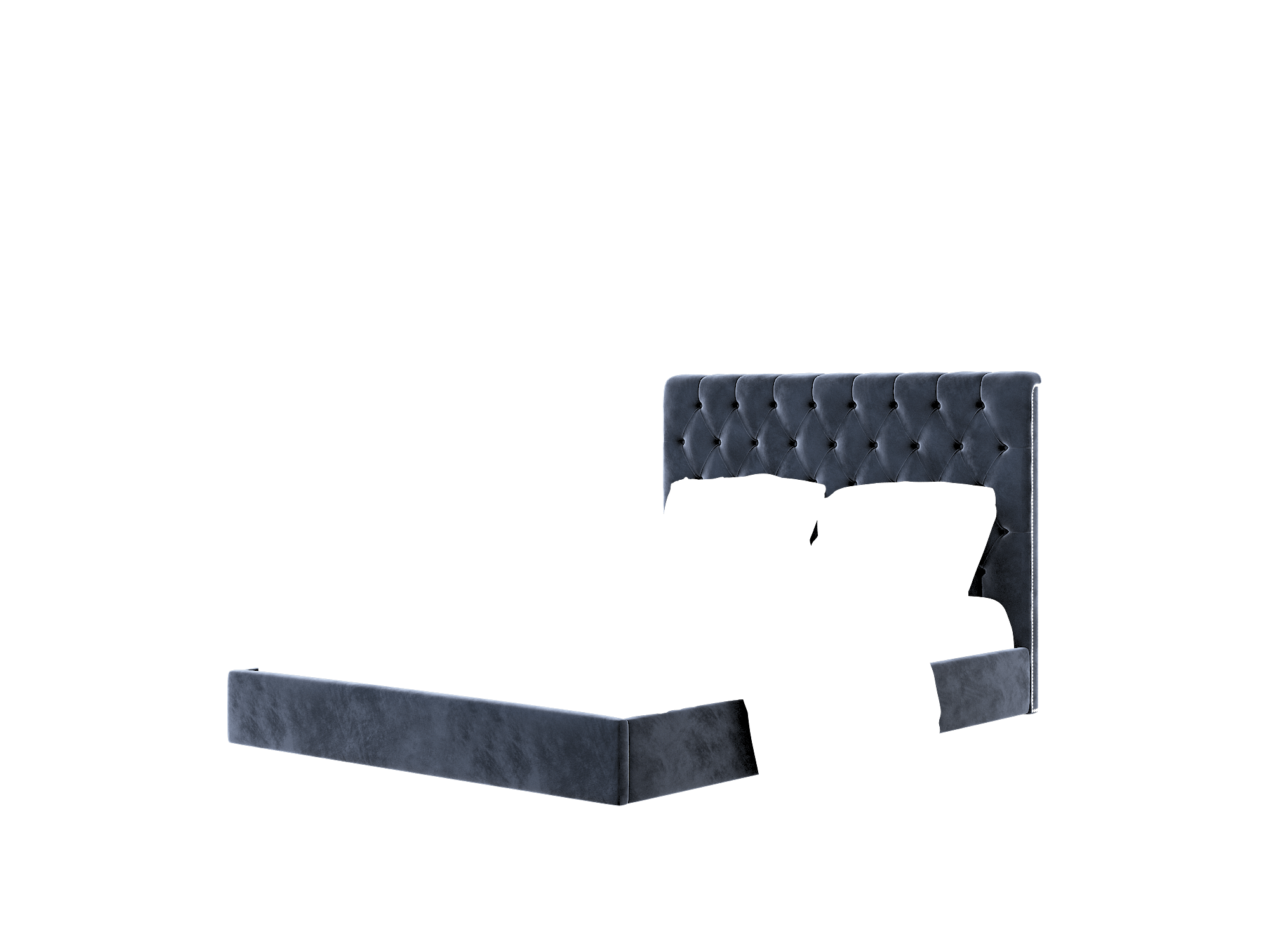 Remy Royale Cobalt Bed Queen Room Texture