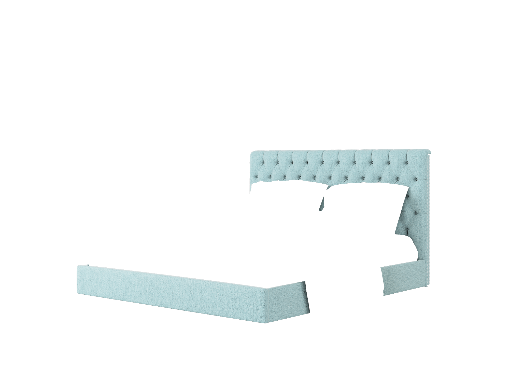 Remy Sasha Teal Bed King Room Texture