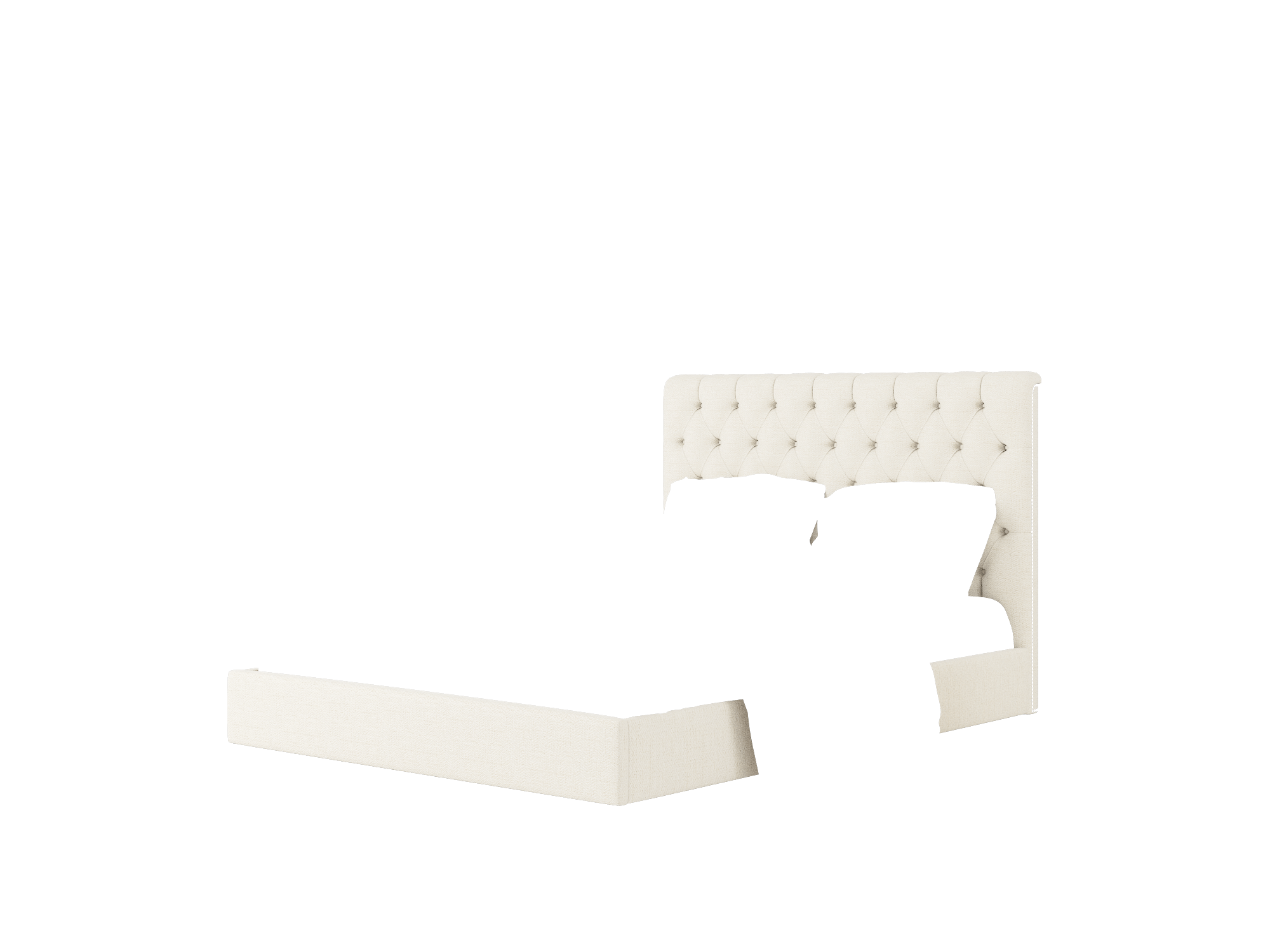 Remy Venus Cream Bed Queen Room Texture