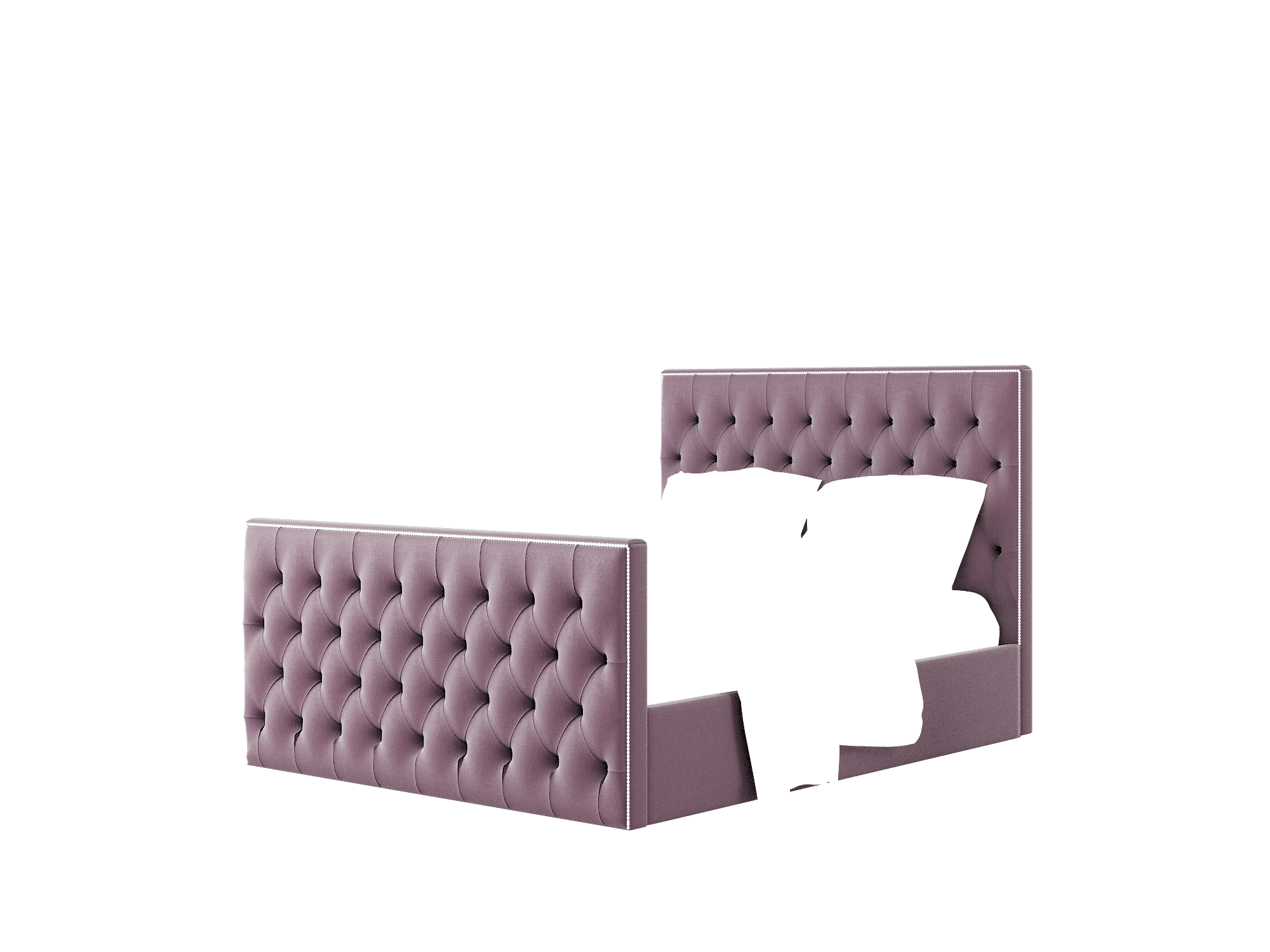Rimini Bella Aubergine Bed Queen Room Texture