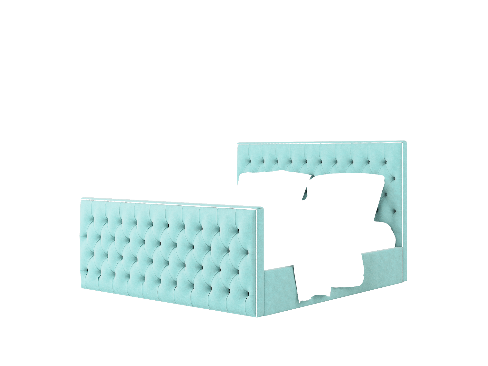 Rimini Curious Turquoise Bed King Room Texture