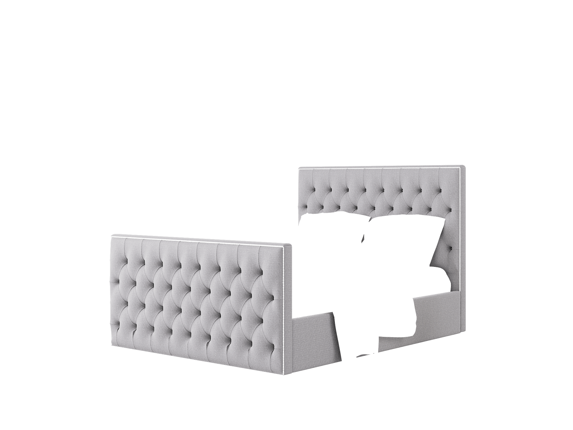 Rimini Parker Ash Bed Queen Room Texture