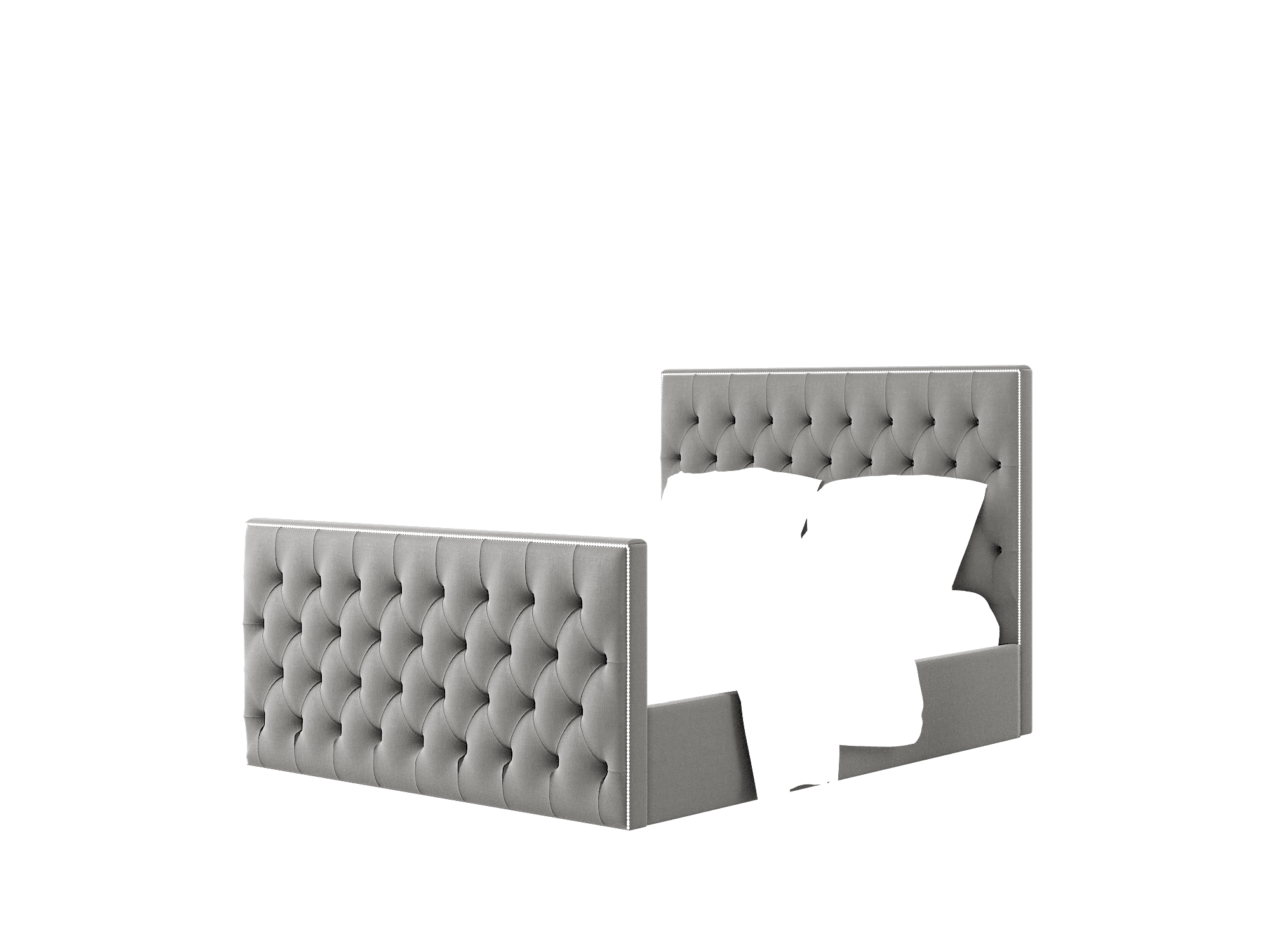 Rimini Rocket Charcoal Bed Queen Room Texture