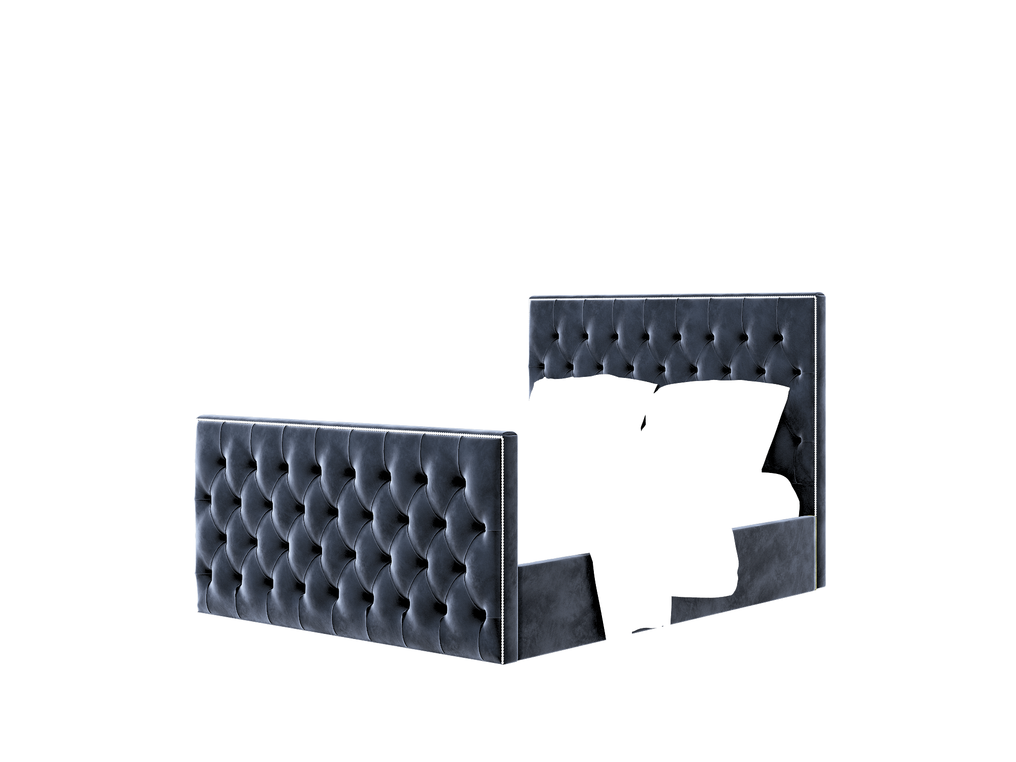 Rimini Royale Cobalt Bed Queen Room Texture