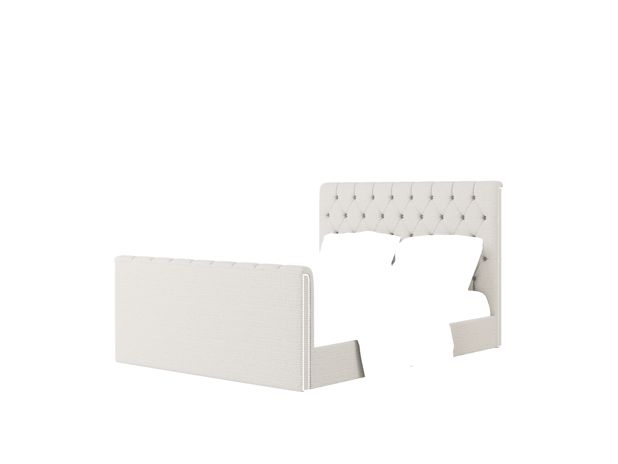 Sophia Derby Grey Bed Queen Room Texture