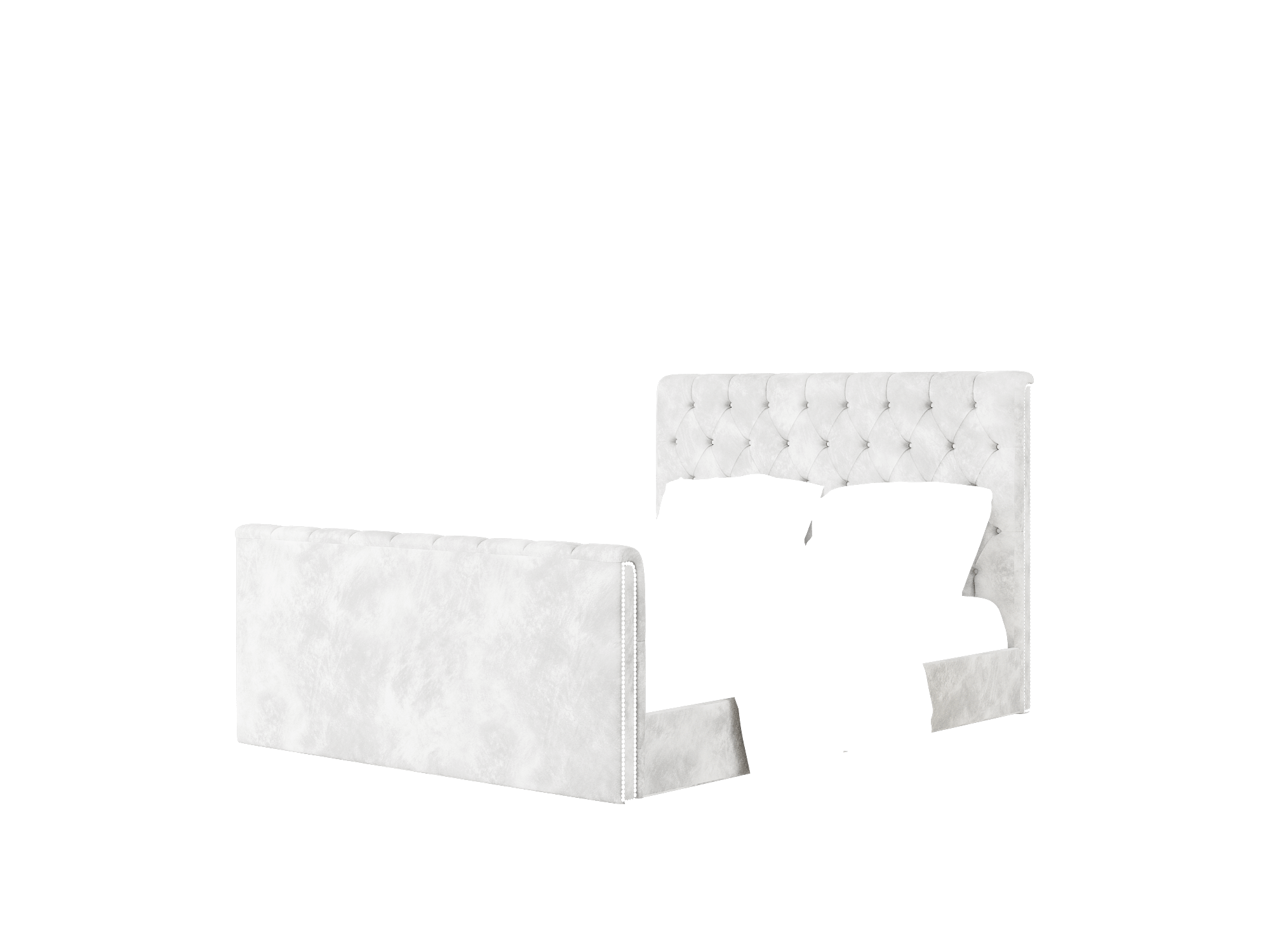 Sophia Terrain Pearl Bed Queen Room Texture