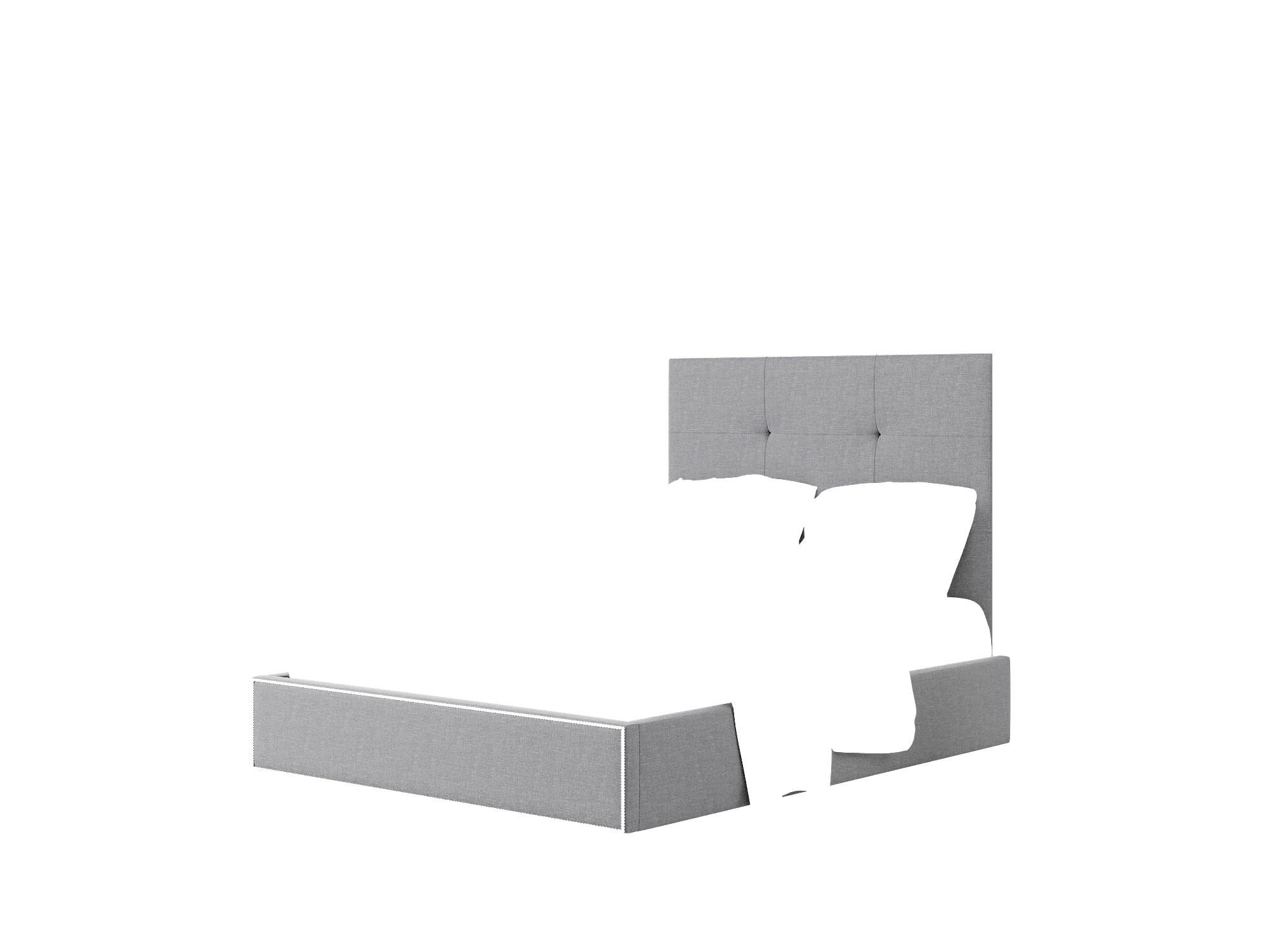 Talia Notion Graphite Bed Queen Room Texture