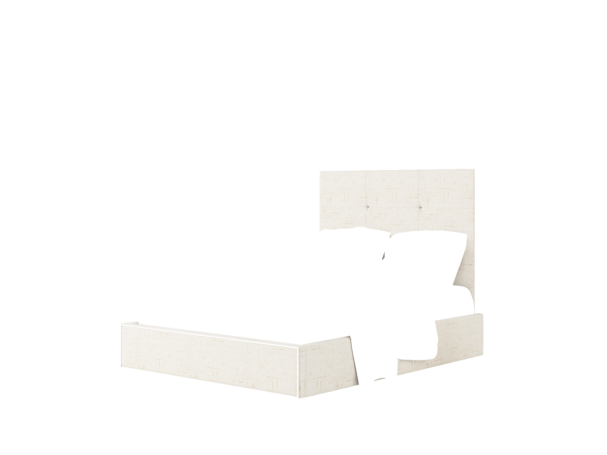 Talia Oceanside Natural Bed Queen Room Texture