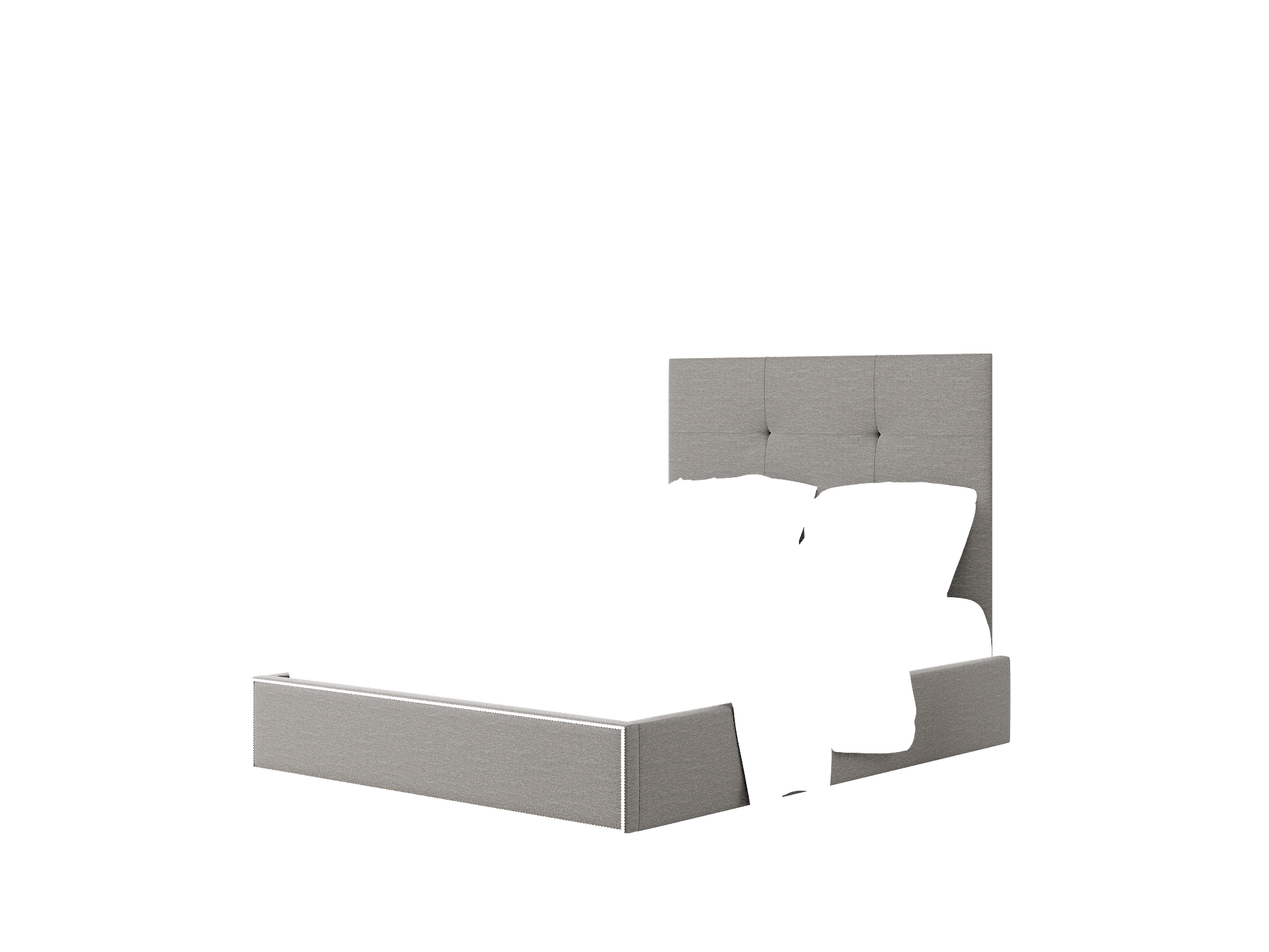 Talia Oscar Grey Bed Queen Room Texture