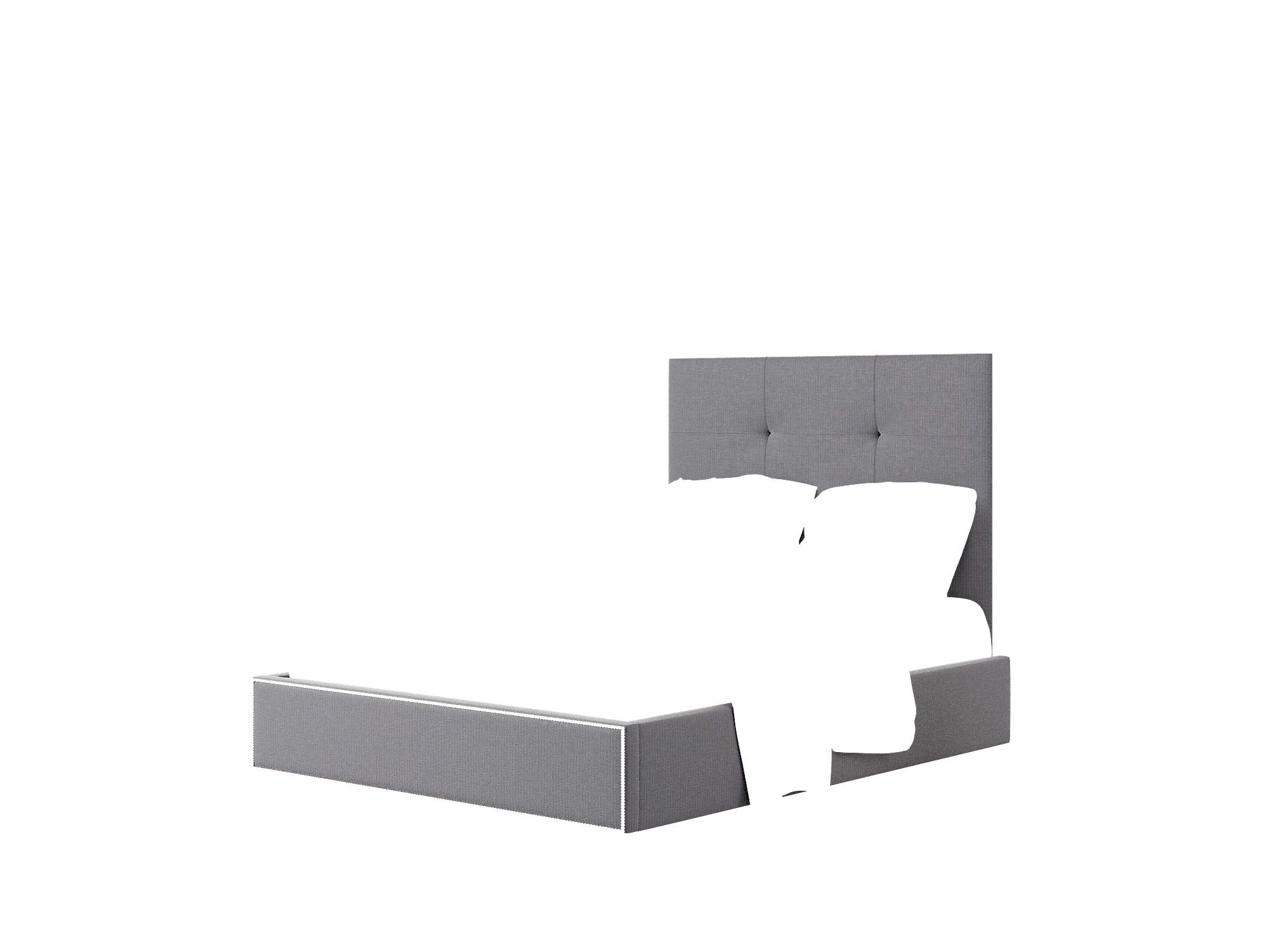 Talia Parker Charcoal Bed Queen Room Texture