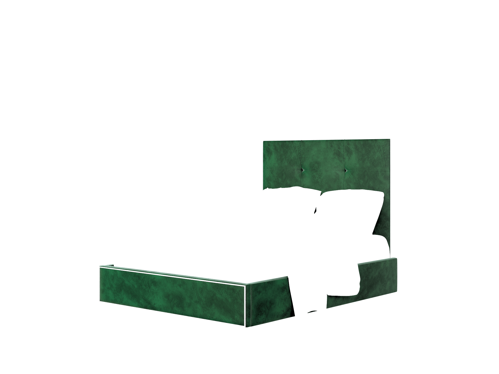 Talia Royale Evergreen Bed Queen Room Texture