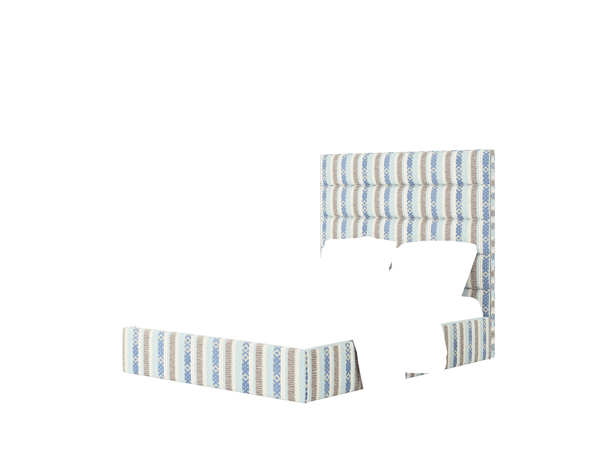 Vida Bodhi Indigo Bed Queen Room Texture