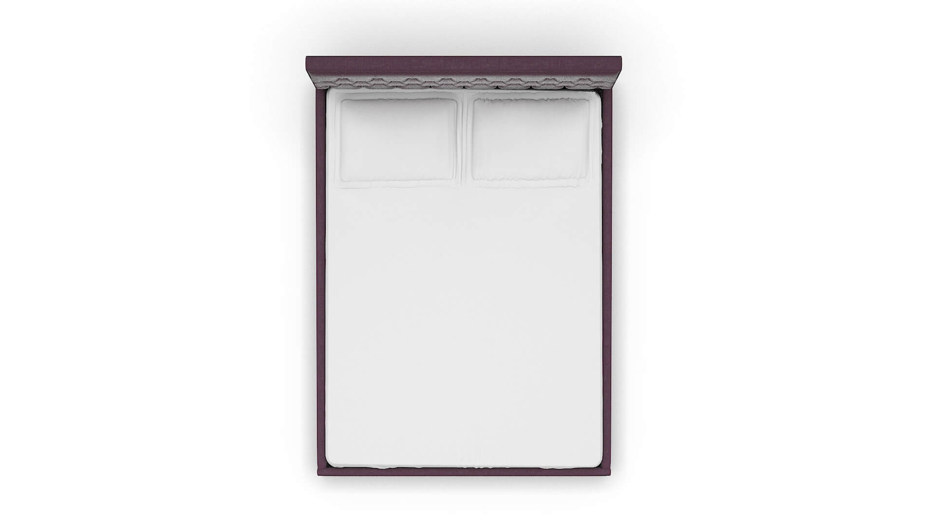 Bellezza Bella Aubergine Bed Queen Top