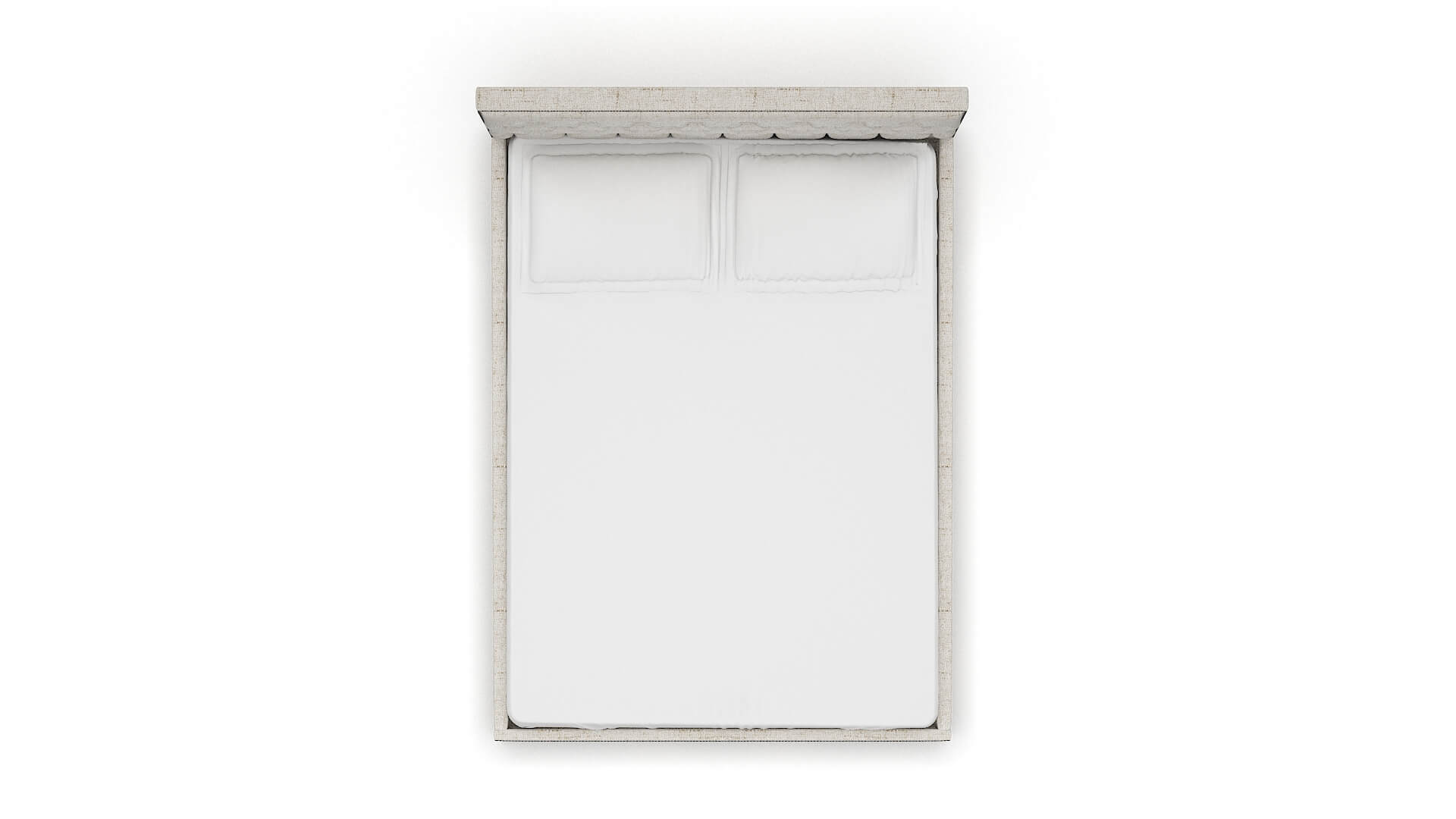 Bellezza Derby Taupe Bed Queen Top