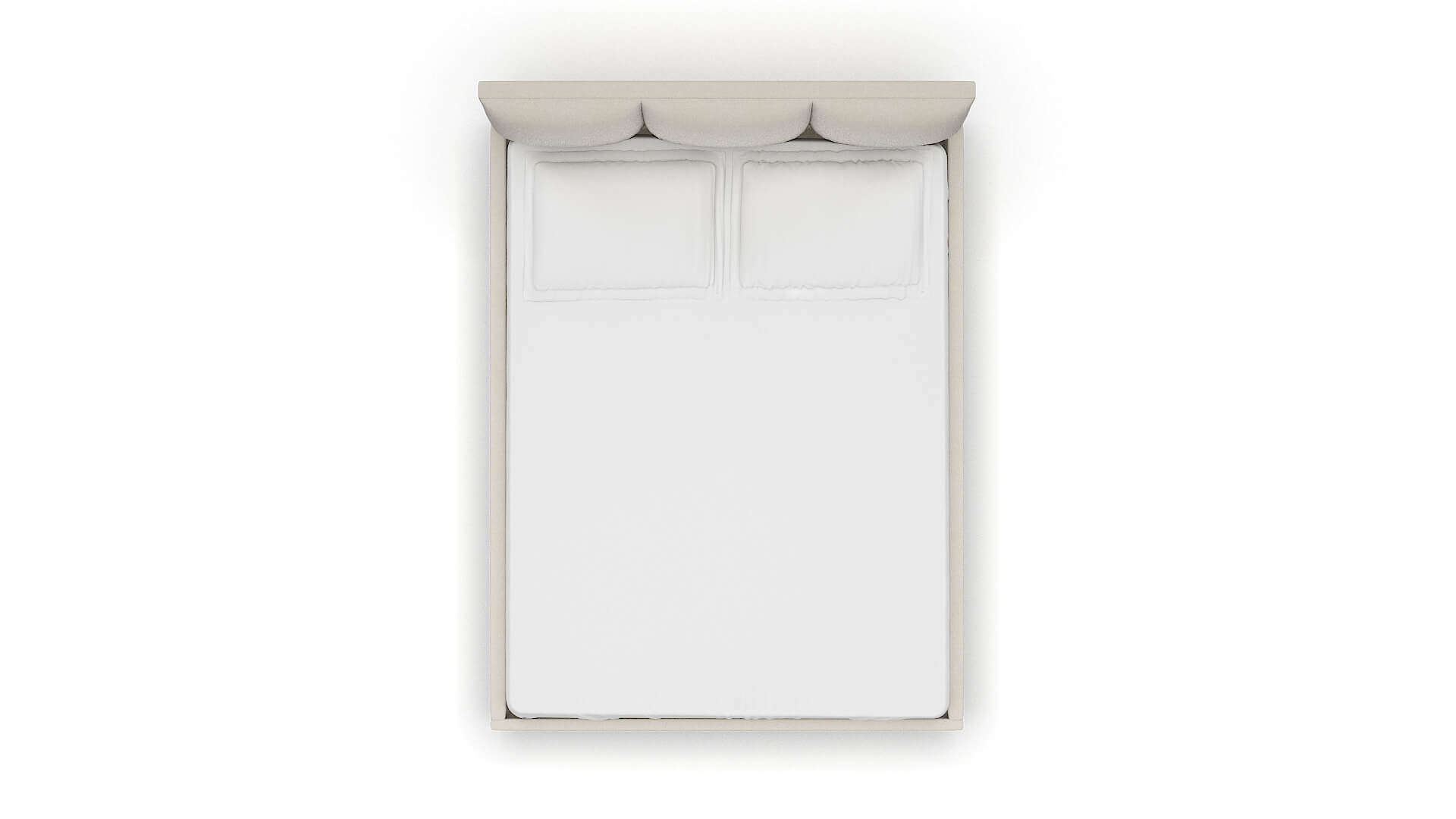 Celine Bungalow Ivory Bed Queen Top