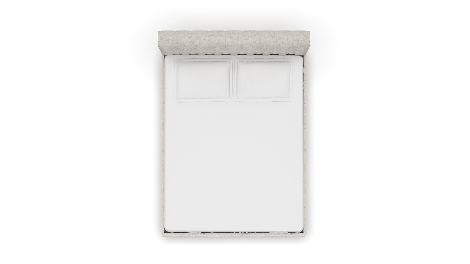 Decima Derby Taupe Bed Queen Top