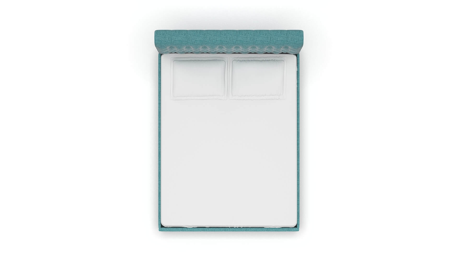 Decima Keylargo Teal Bed Queen Top