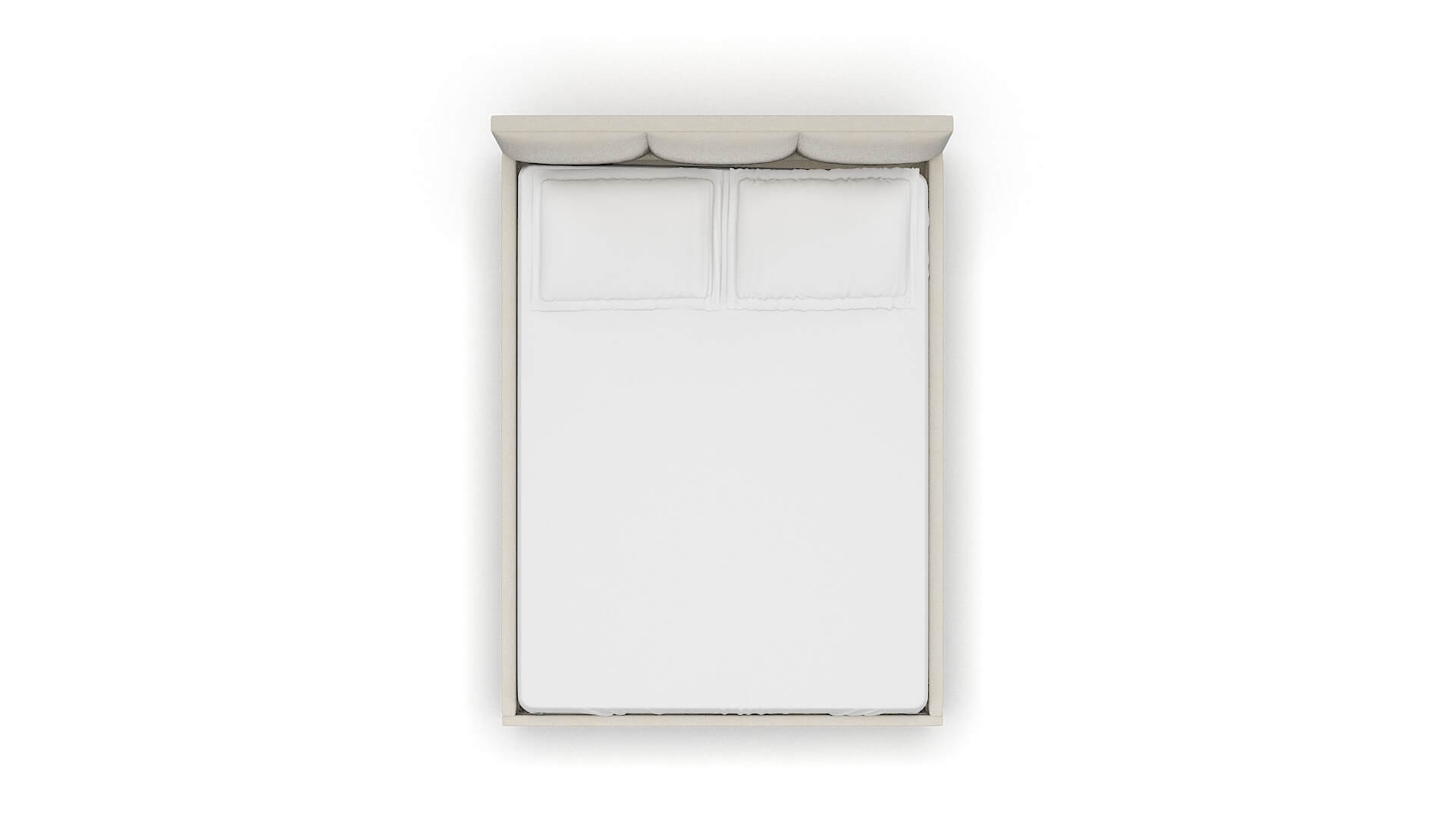 Mia Bungalow Ivory Bed Queen Top