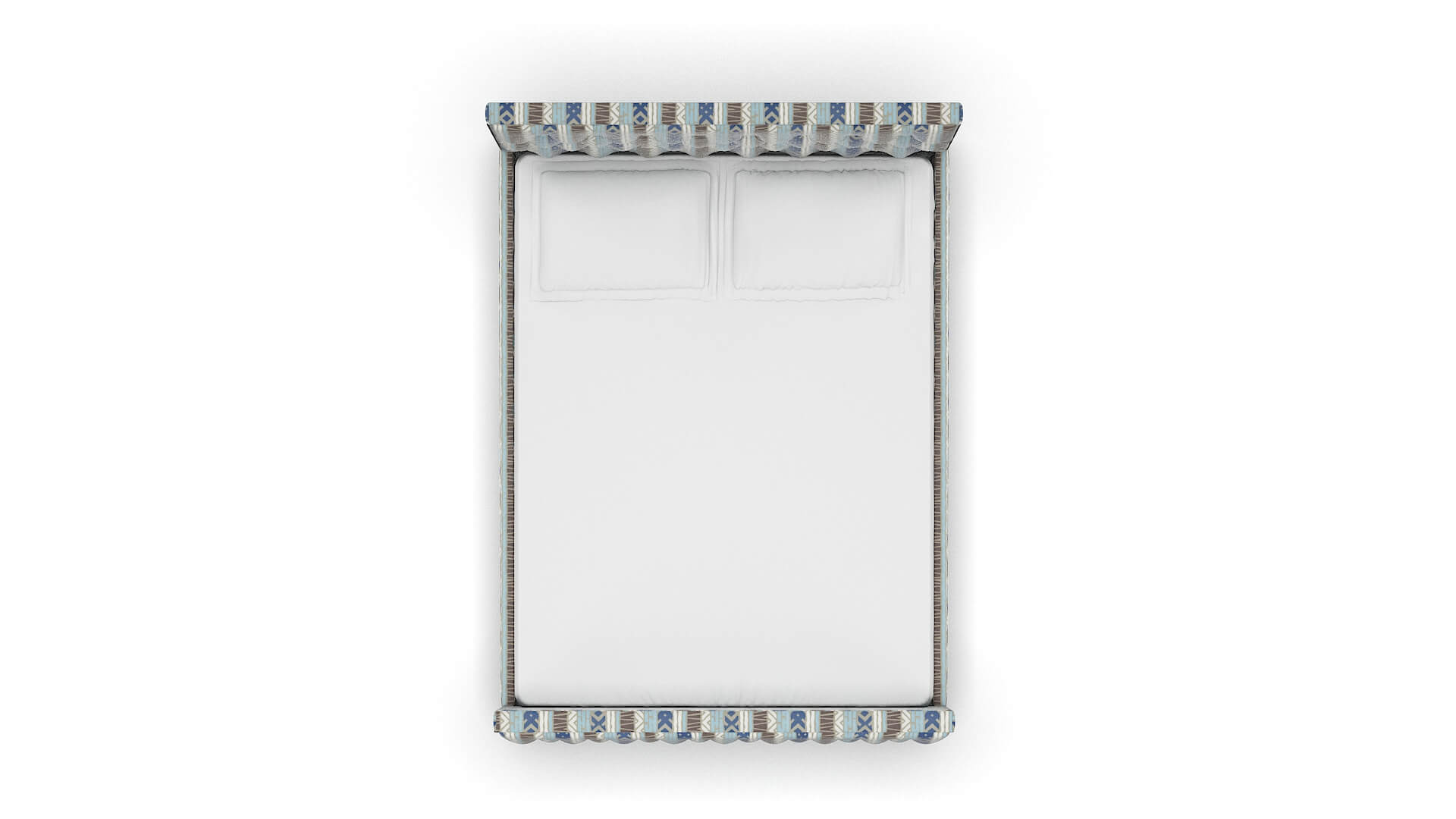 Rimini Bodhi Indigo Bed Queen Top