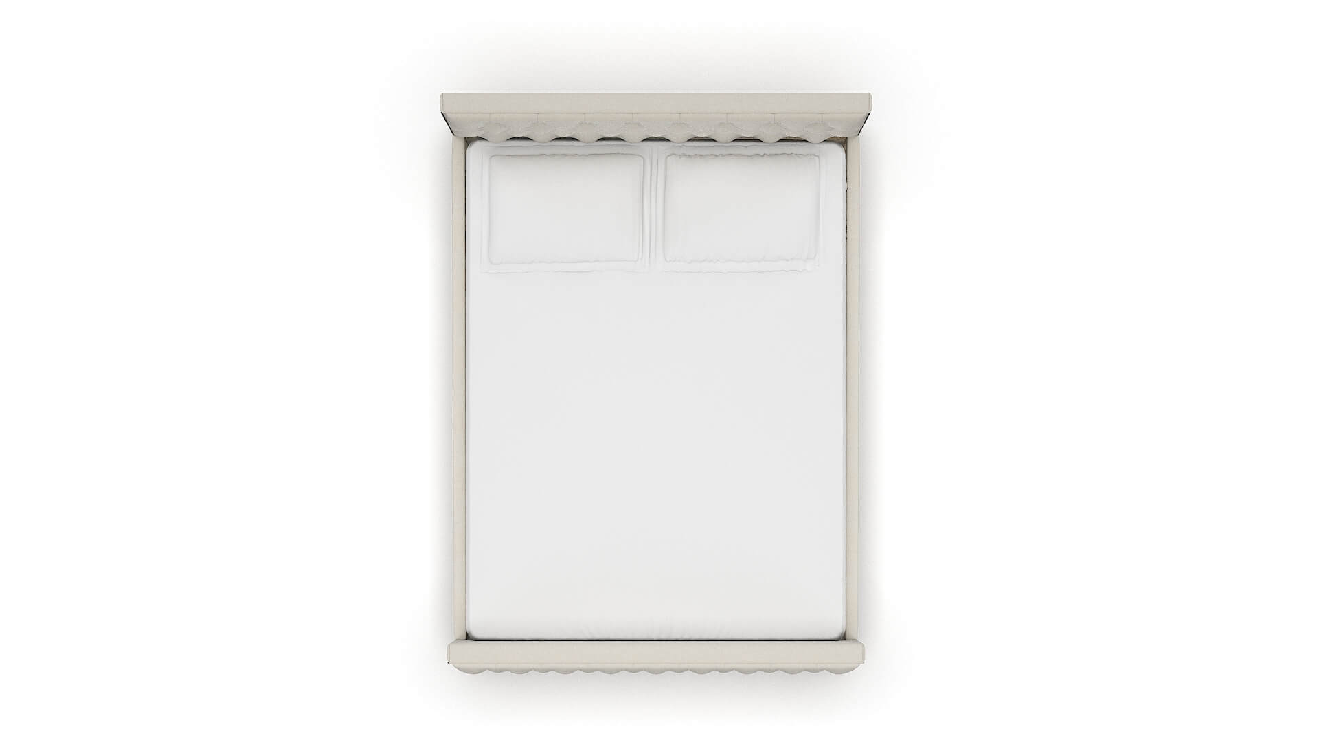 Rimini Bungalow Ivory Bed Queen Top
