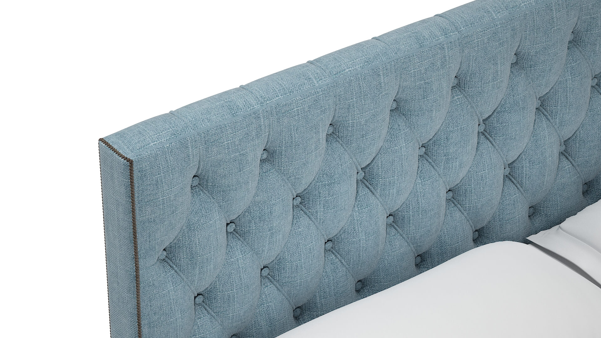 Aida Atlas Turquoise Bed Top Down