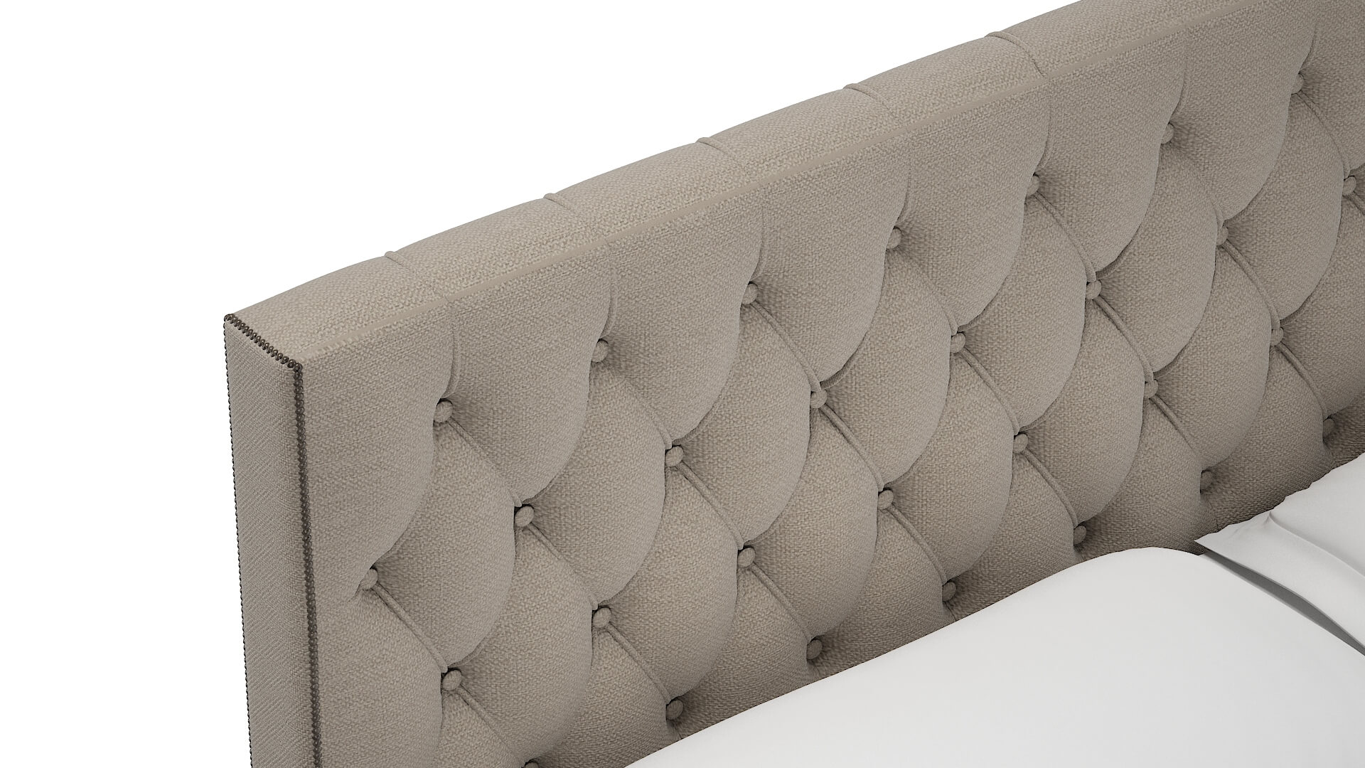 Aida Naples Almond Bed Top Down