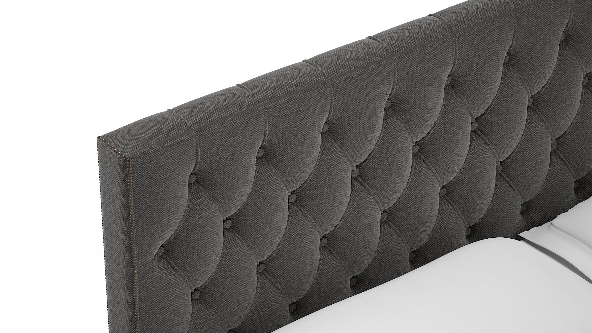 Aida Oscar Grey Bed Top Down