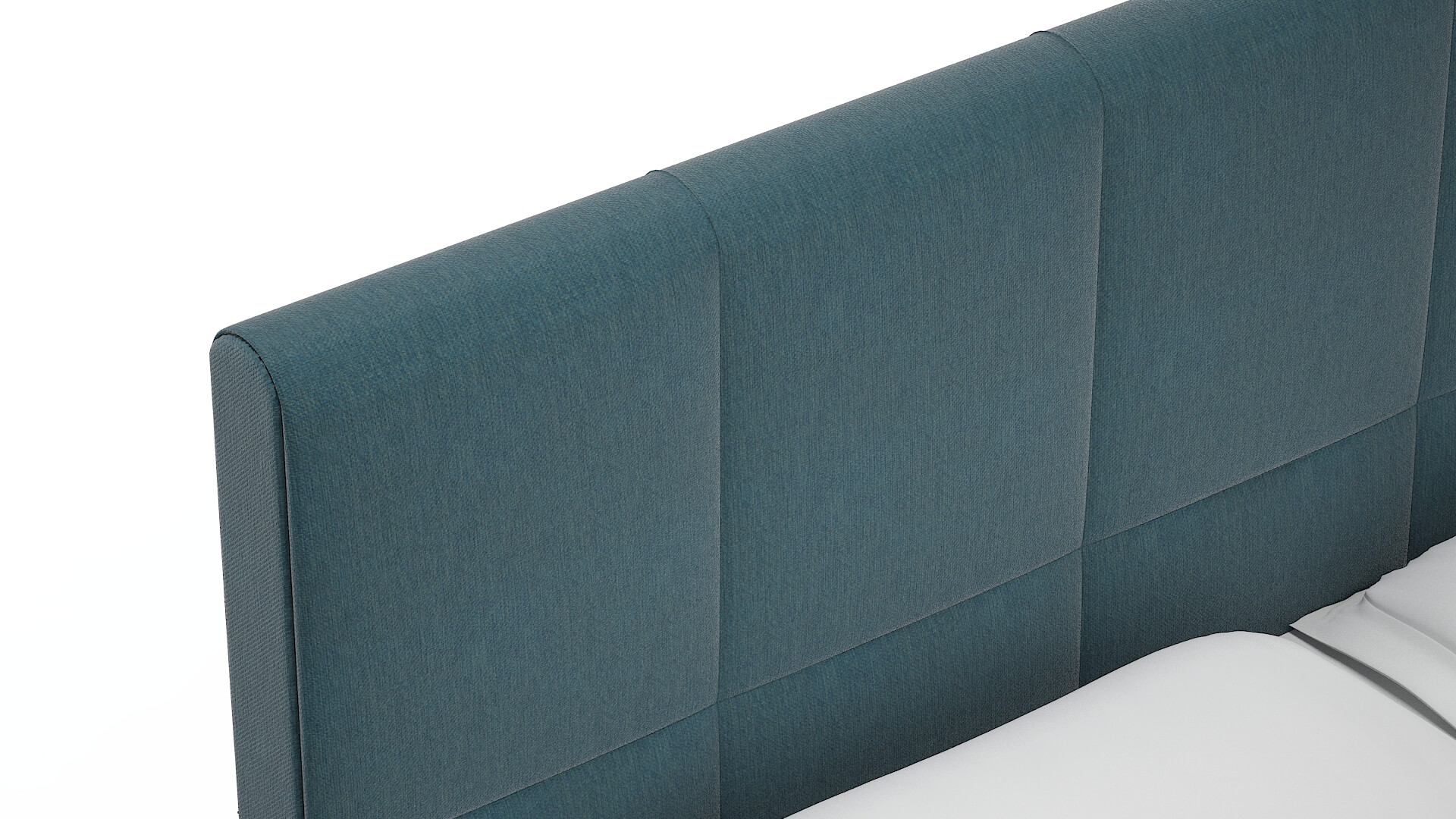 Biagio Hepburn Teal Bed Top Down