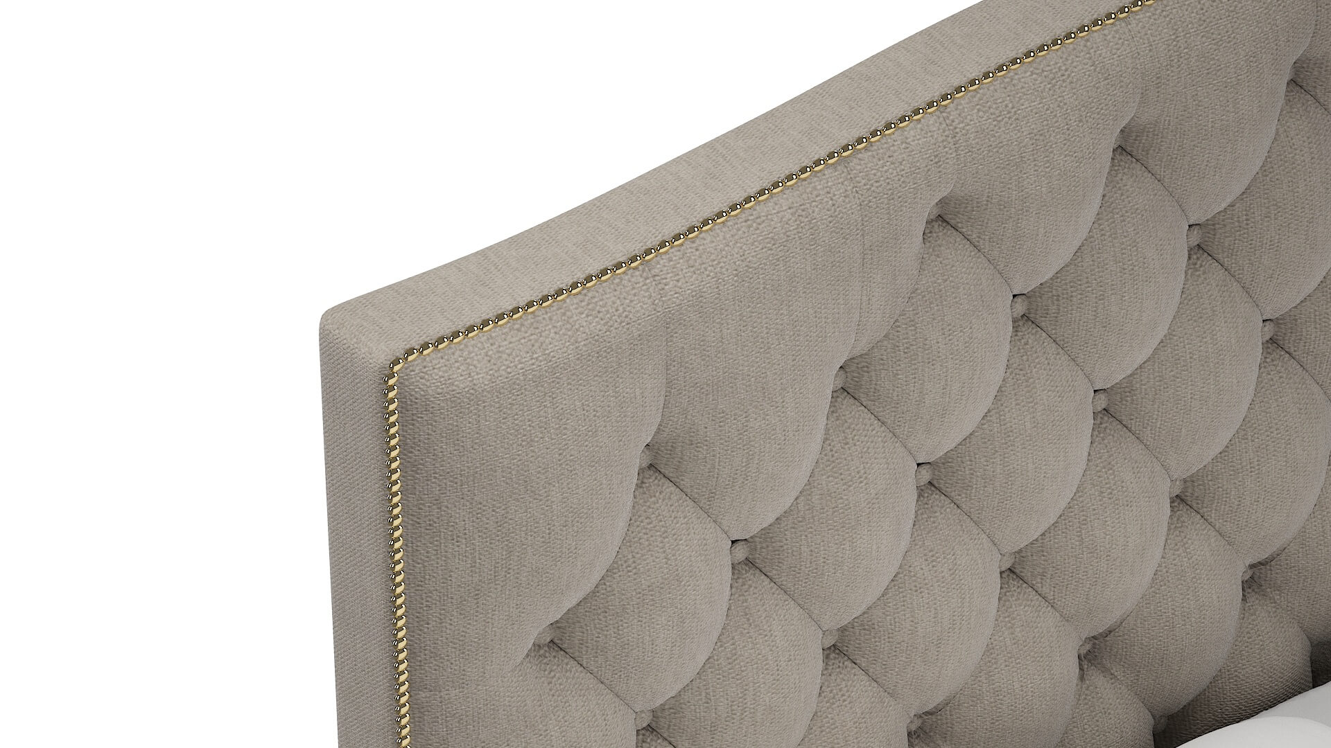 Bijou Derby Linen Bed Top Down